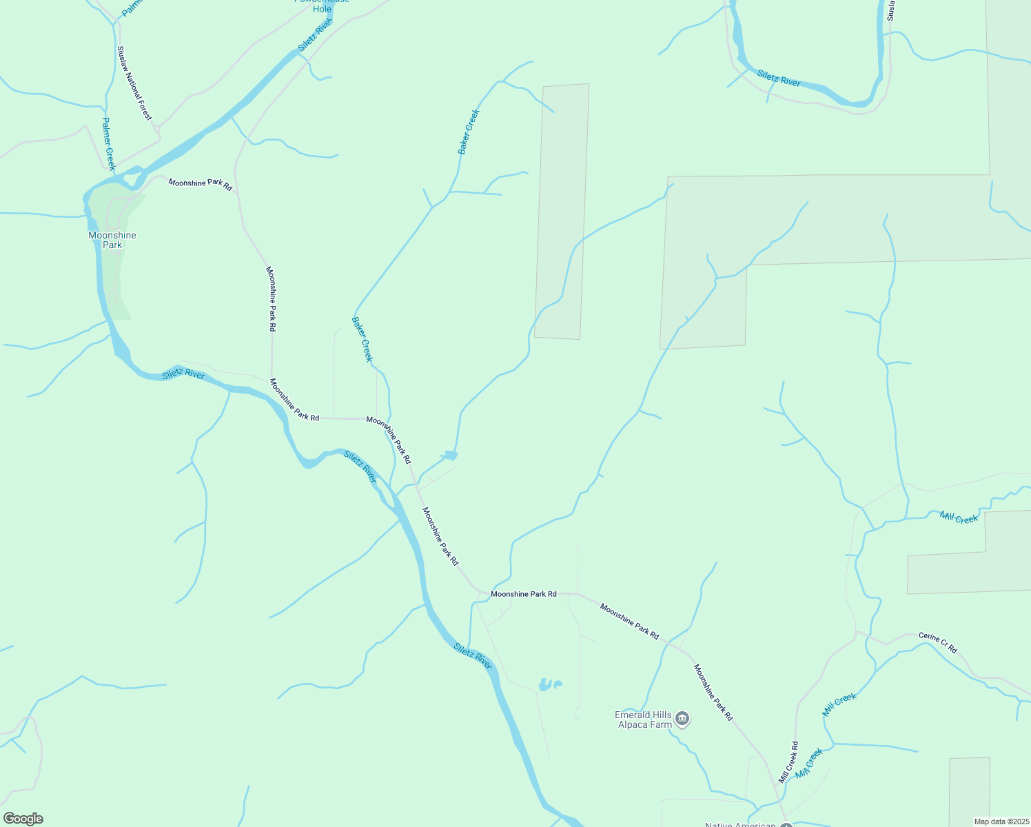 map of restaurants, bars, coffee shops, grocery stores, and more near in Logsden