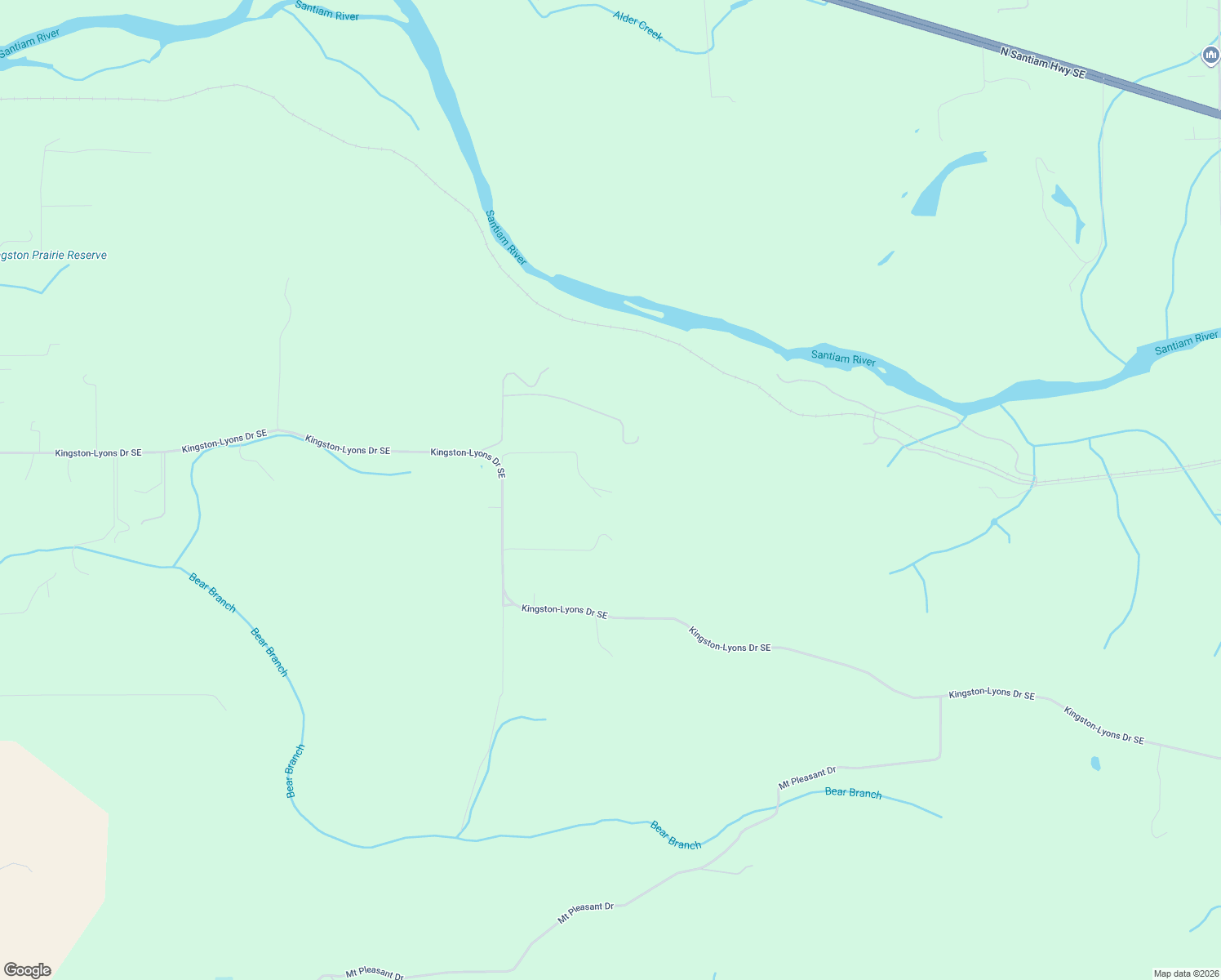 map of restaurants, bars, coffee shops, grocery stores, and more near 42461 Kingston-Lyons Drive Southeast in Stayton