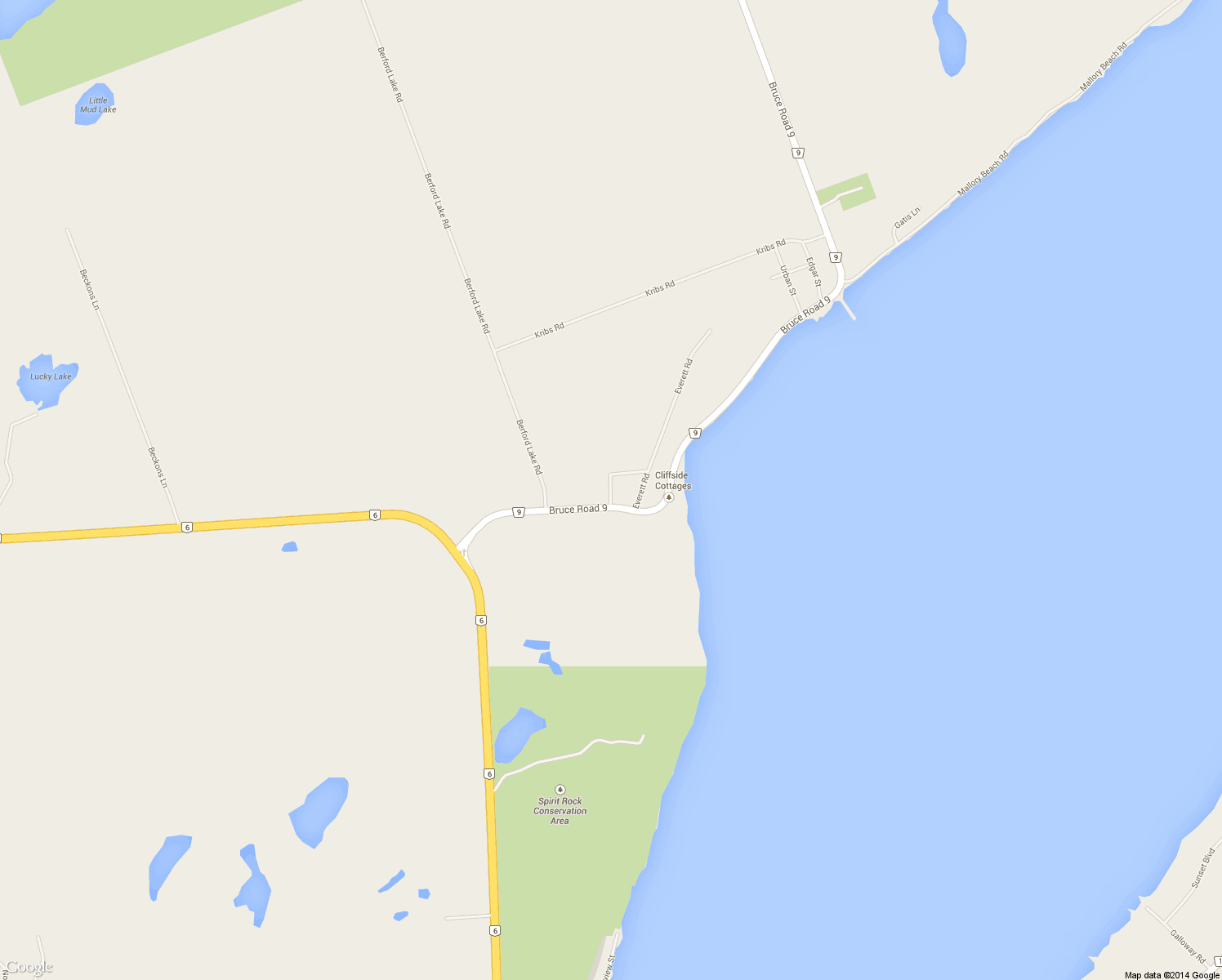 map of restaurants, bars, coffee shops, grocery stores, and more near 8 Hector Street in Wiarton
