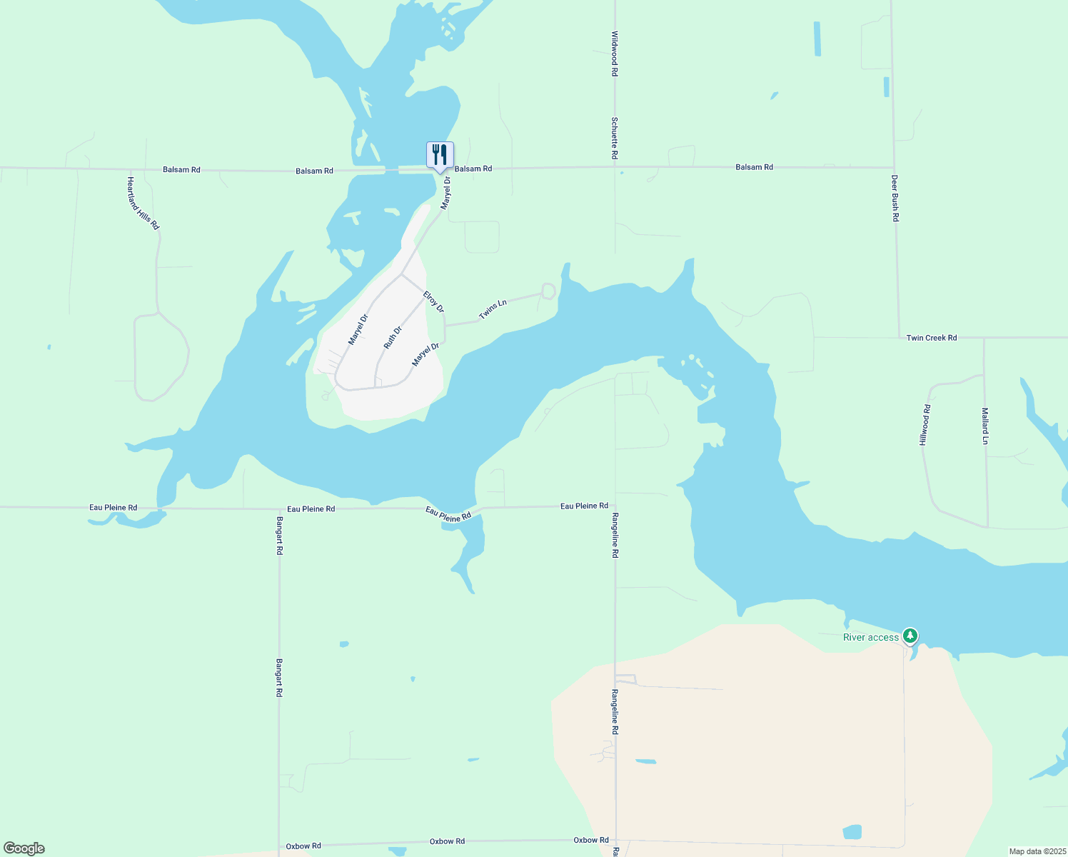 map of restaurants, bars, coffee shops, grocery stores, and more near C2450 Short Road in Auburndale