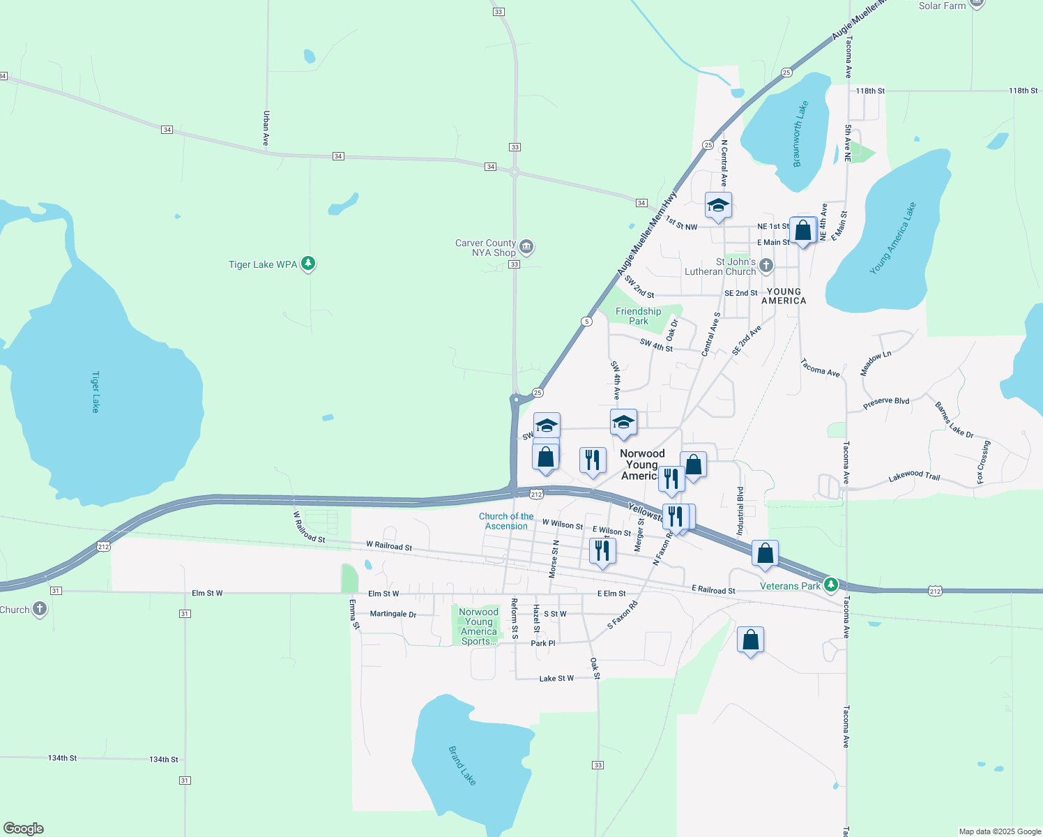 15780 Minnesota 5, Norwood Young America MN Walk Score
