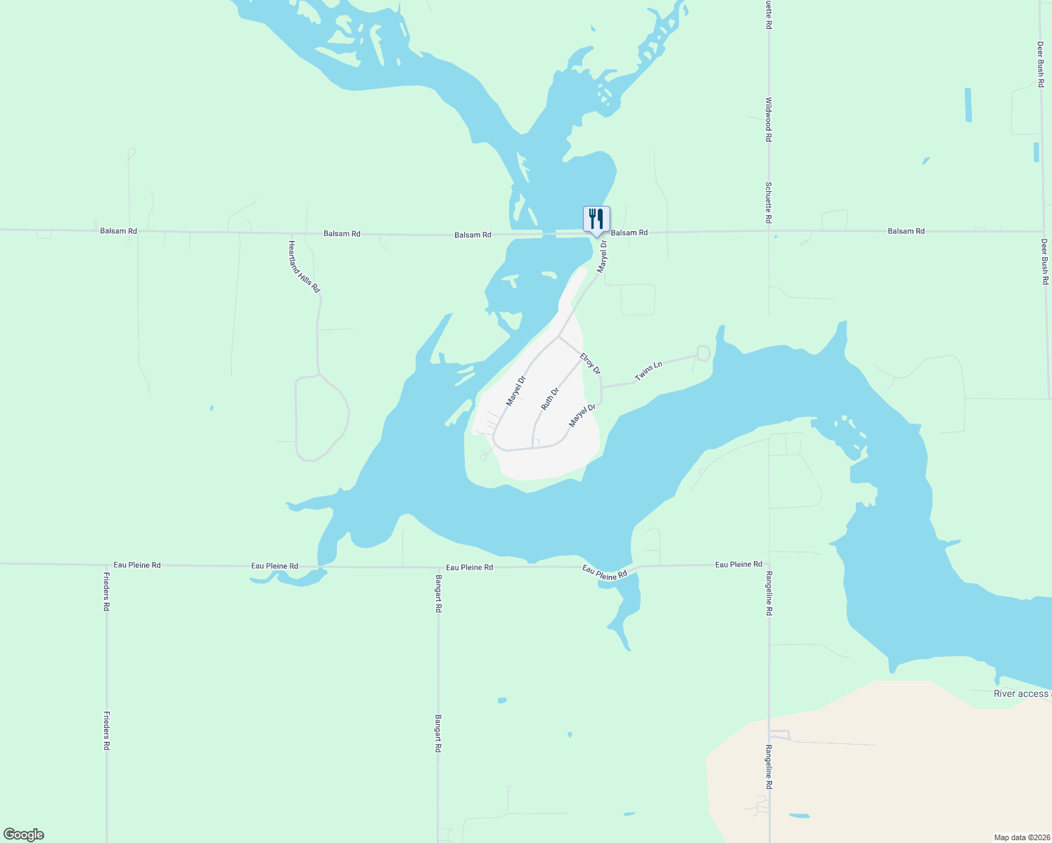 map of restaurants, bars, coffee shops, grocery stores, and more near C3833 Ruth Drive in Stratford