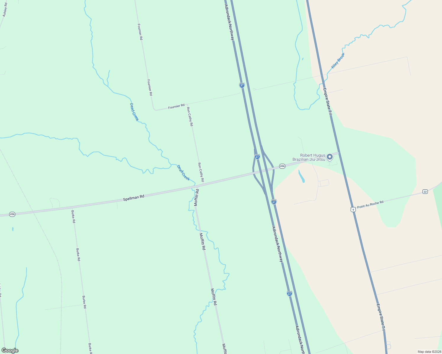 map of restaurants, bars, coffee shops, grocery stores, and more near 182 Spellman Road in Plattsburgh