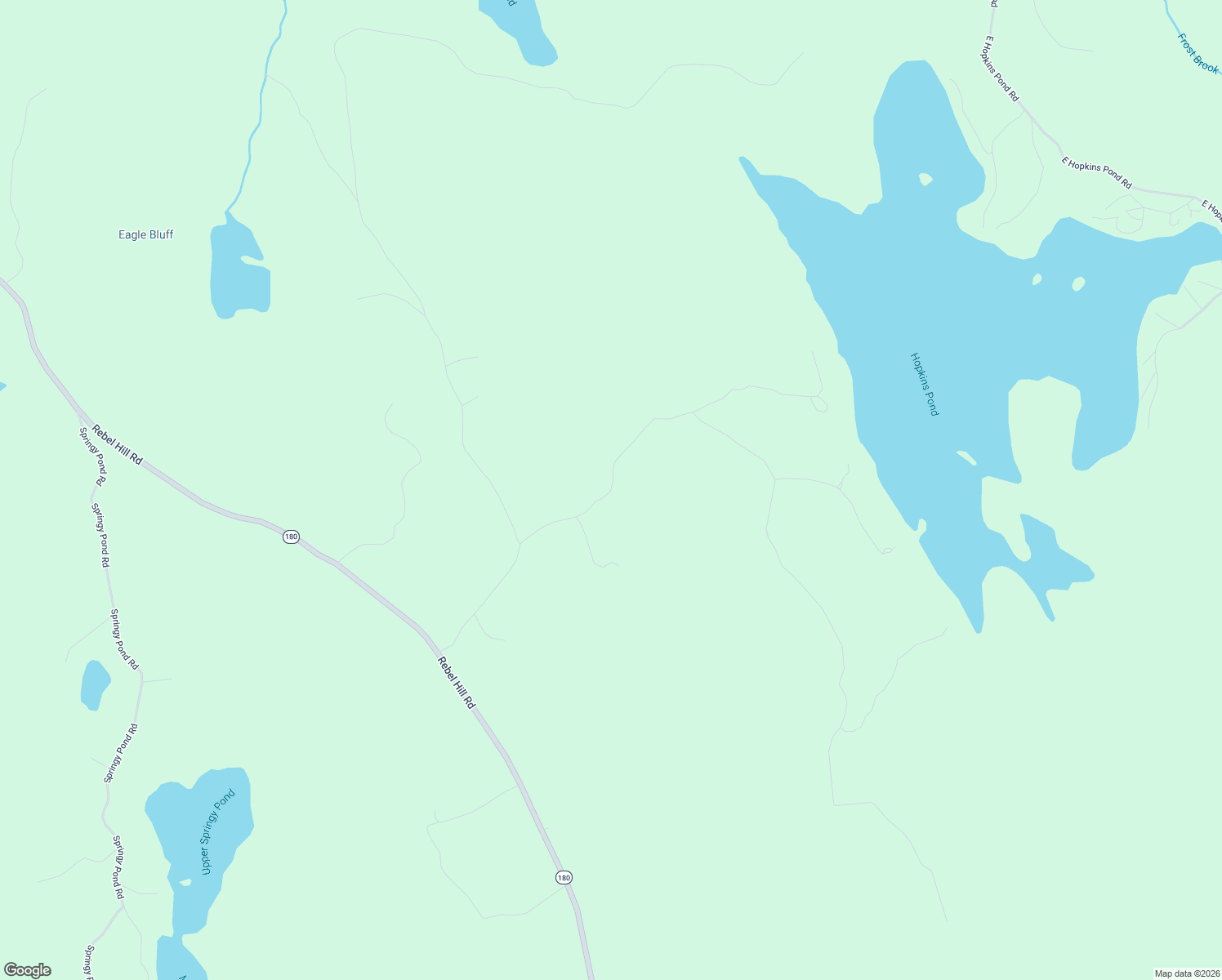 map of restaurants, bars, coffee shops, grocery stores, and more near Hopkins Pond Road in Clifton