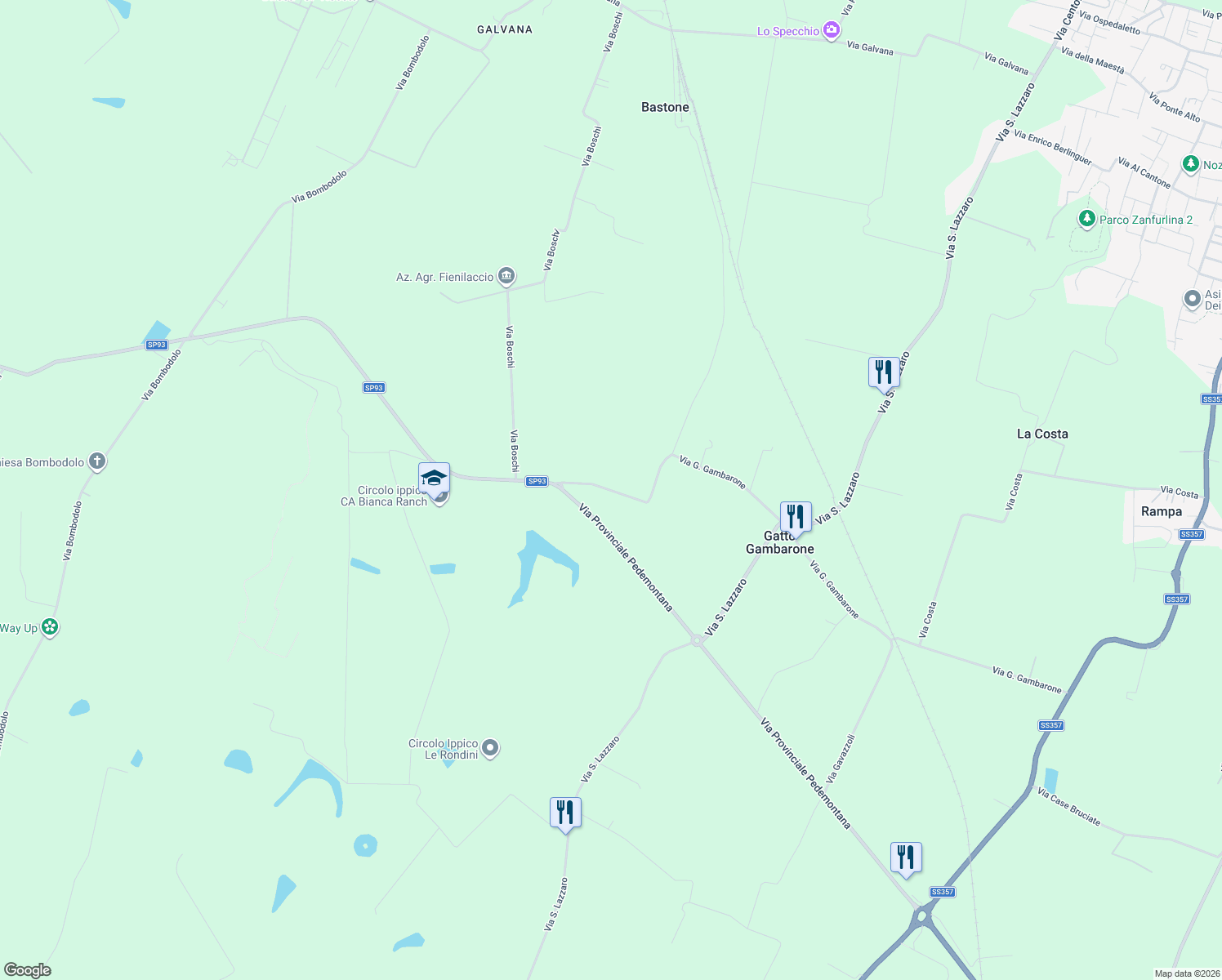 map of restaurants, bars, coffee shops, grocery stores, and more near in Province of Parma