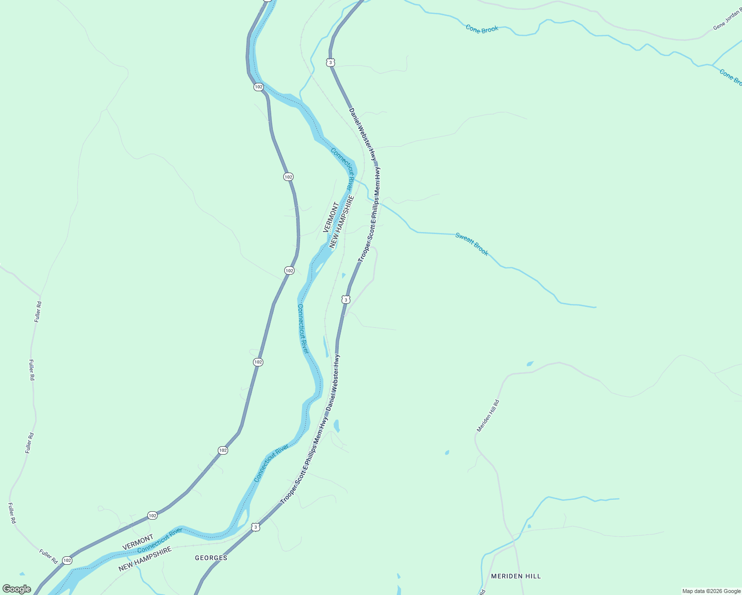 map of restaurants, bars, coffee shops, grocery stores, and more near 632 U.S. 3 in Columbia