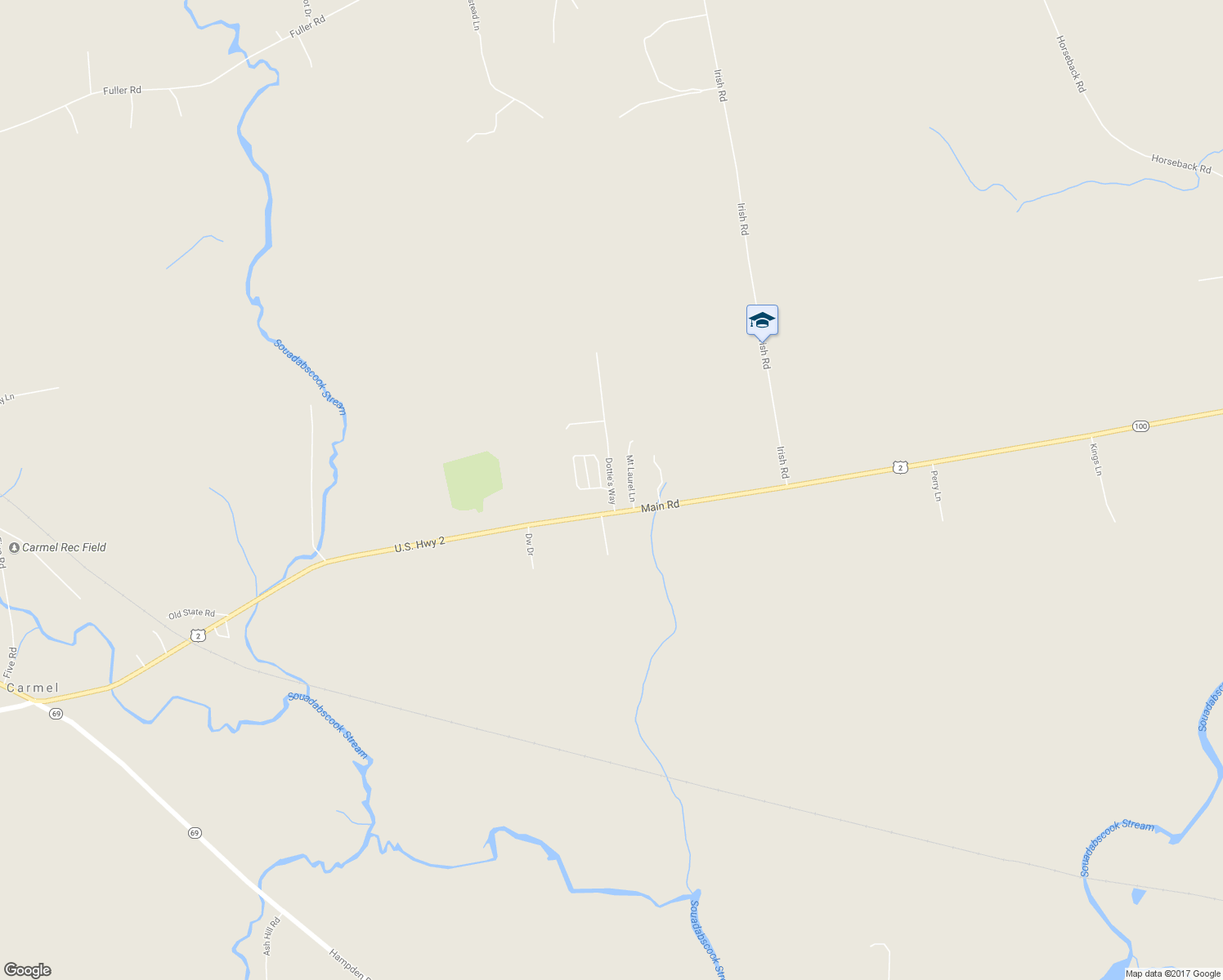 map of restaurants, bars, coffee shops, grocery stores, and more near 2 Dottie's Way in Carmel