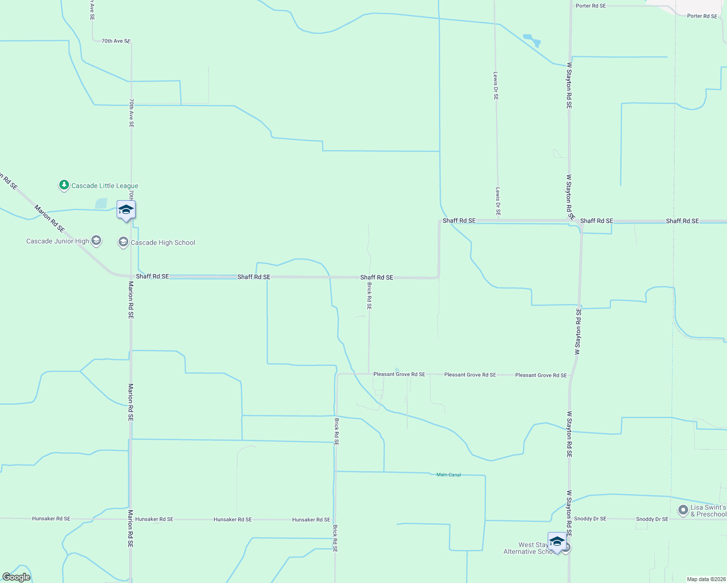 map of restaurants, bars, coffee shops, grocery stores, and more near 10323 Brick Rd SE in Turner