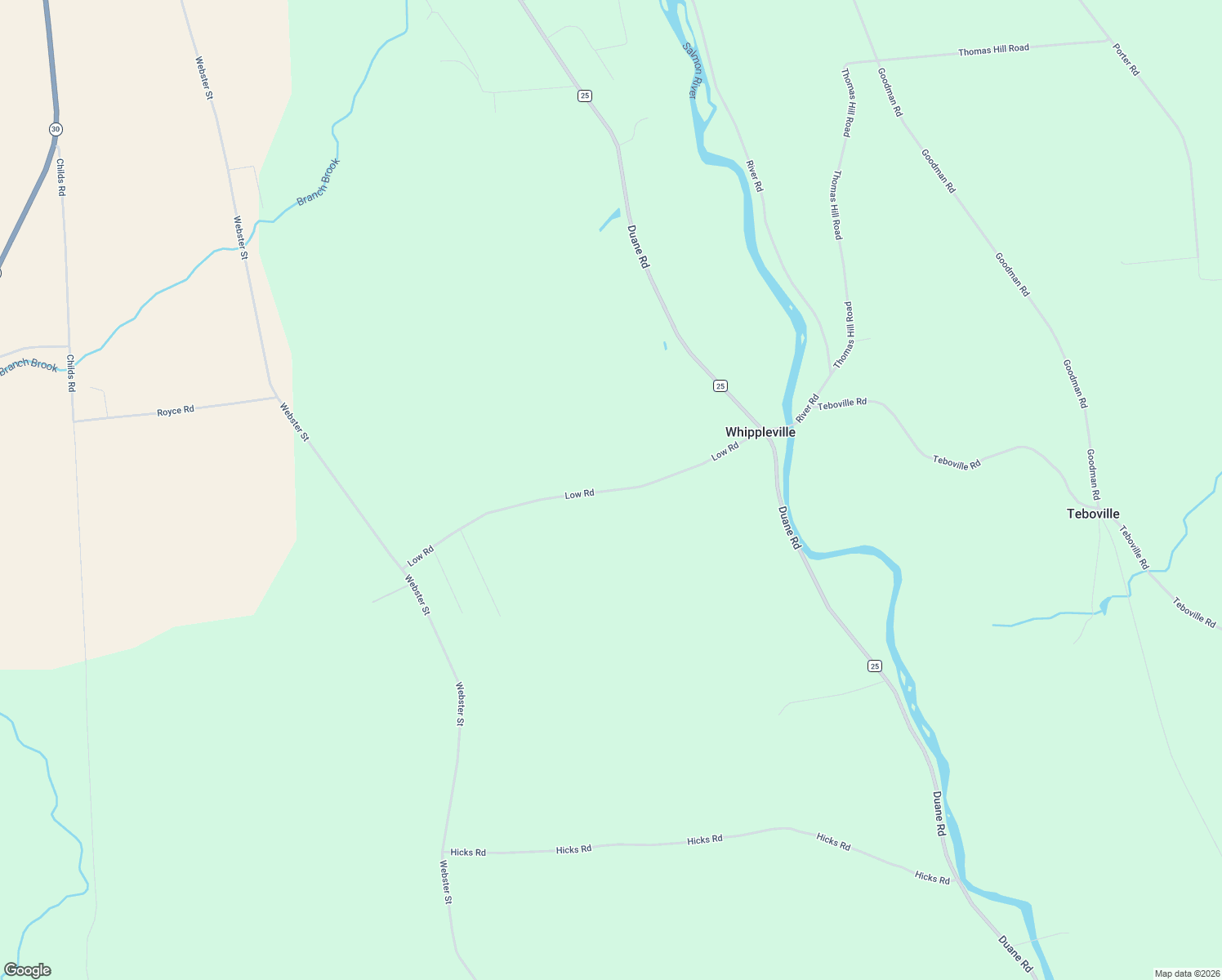 map of restaurants, bars, coffee shops, grocery stores, and more near Boileau Road in Malone