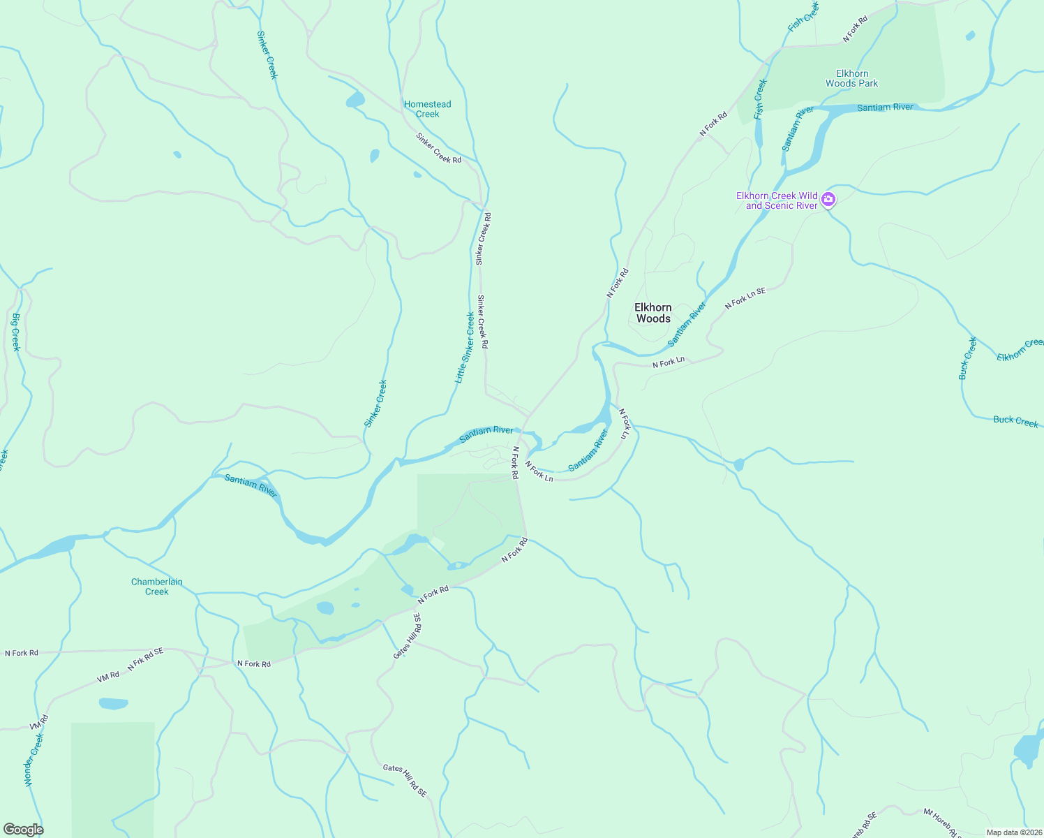 map of restaurants, bars, coffee shops, grocery stores, and more near 32365 North Fork Road in Lyons