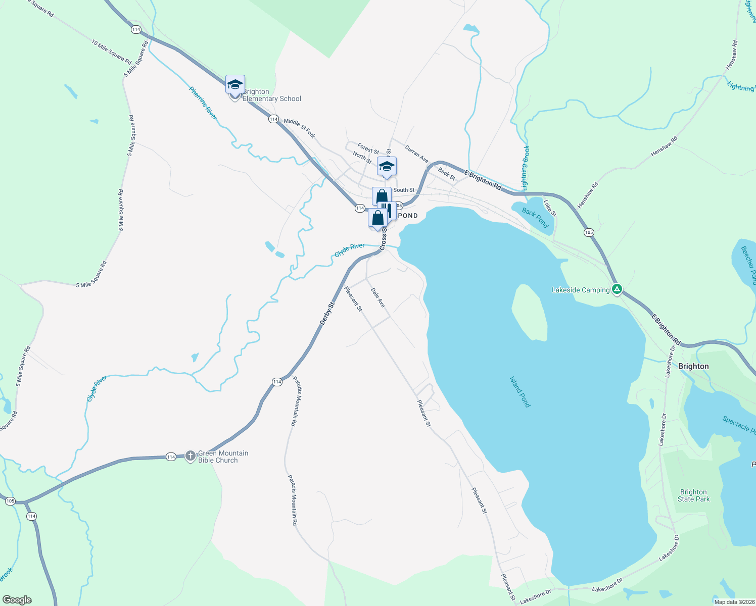 map of restaurants, bars, coffee shops, grocery stores, and more near 114 Dale Ave in Brighton