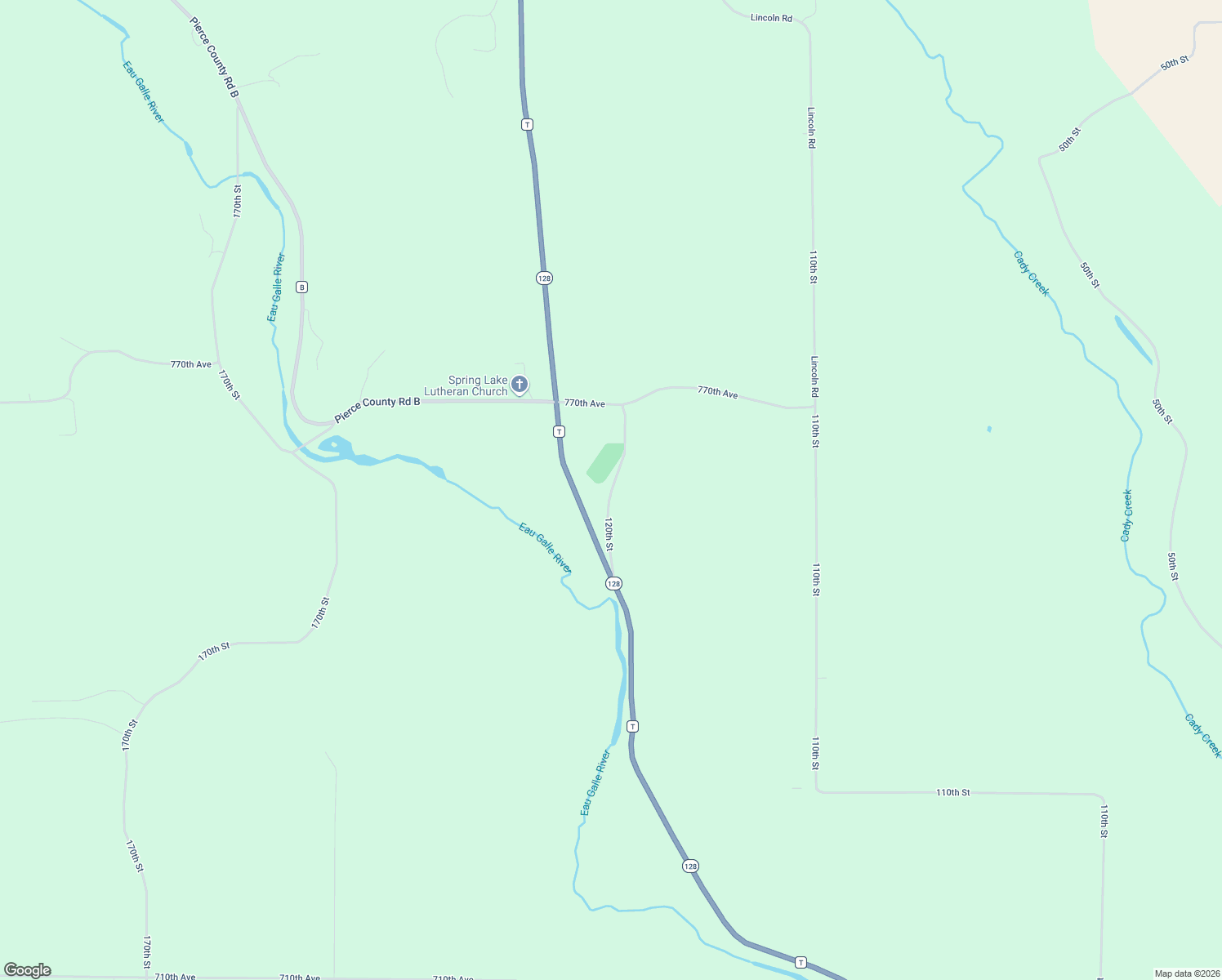 map of restaurants, bars, coffee shops, grocery stores, and more near 120th St in Pierce
