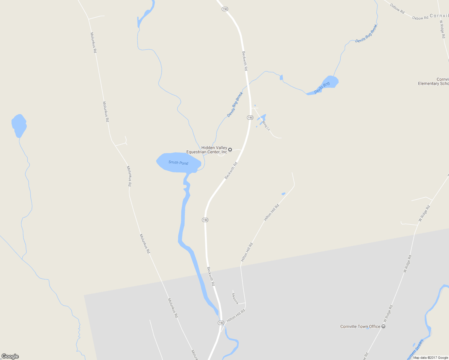 map of restaurants, bars, coffee shops, grocery stores, and more near 78 Beckwith Road in Cornville