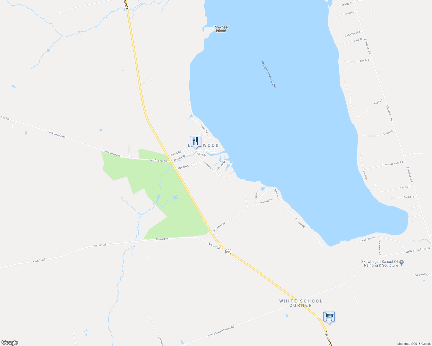 map of restaurants, bars, coffee shops, grocery stores, and more near 18 Naomi Avenue in Madison