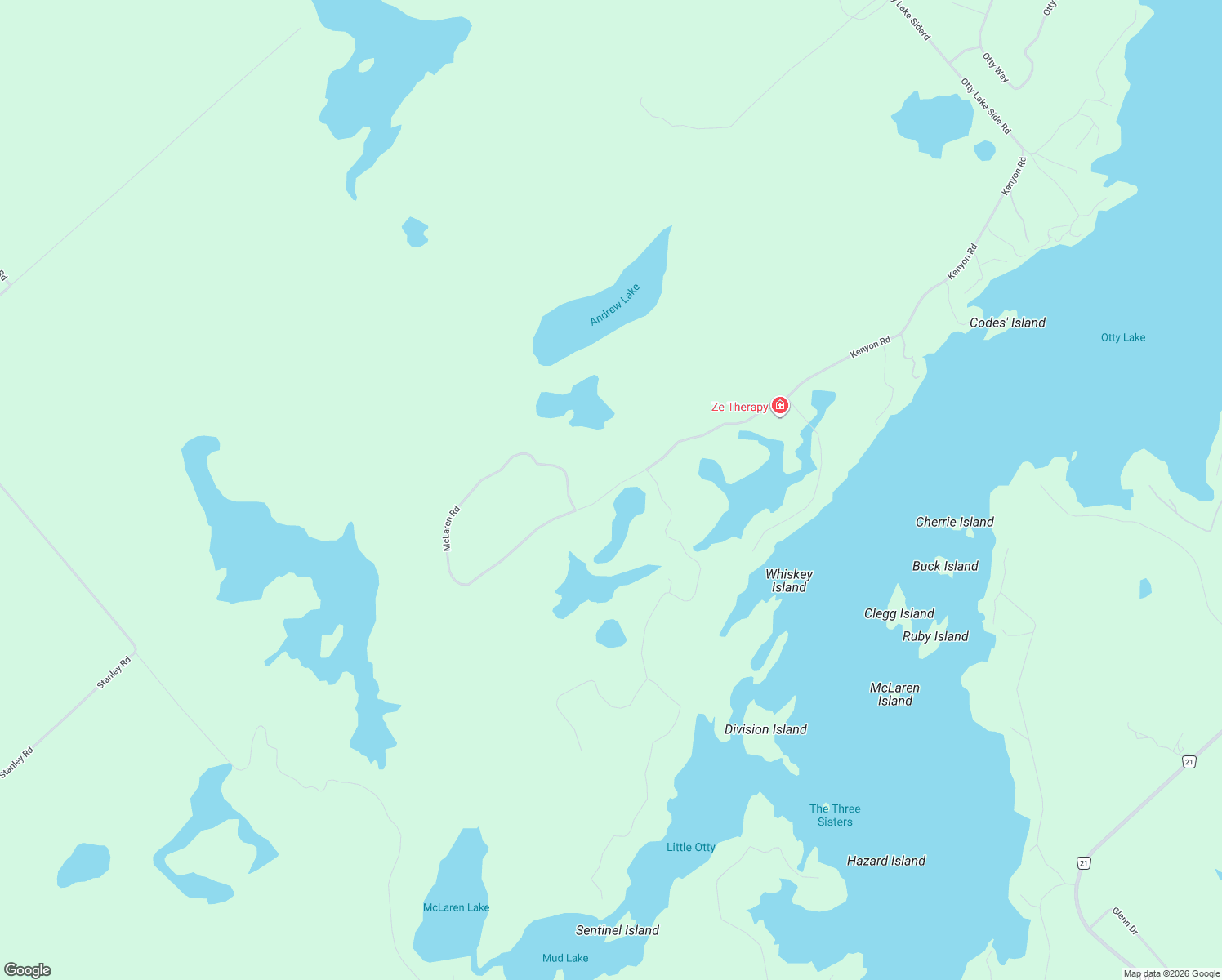 map of restaurants, bars, coffee shops, grocery stores, and more near McLaren Road in Perth