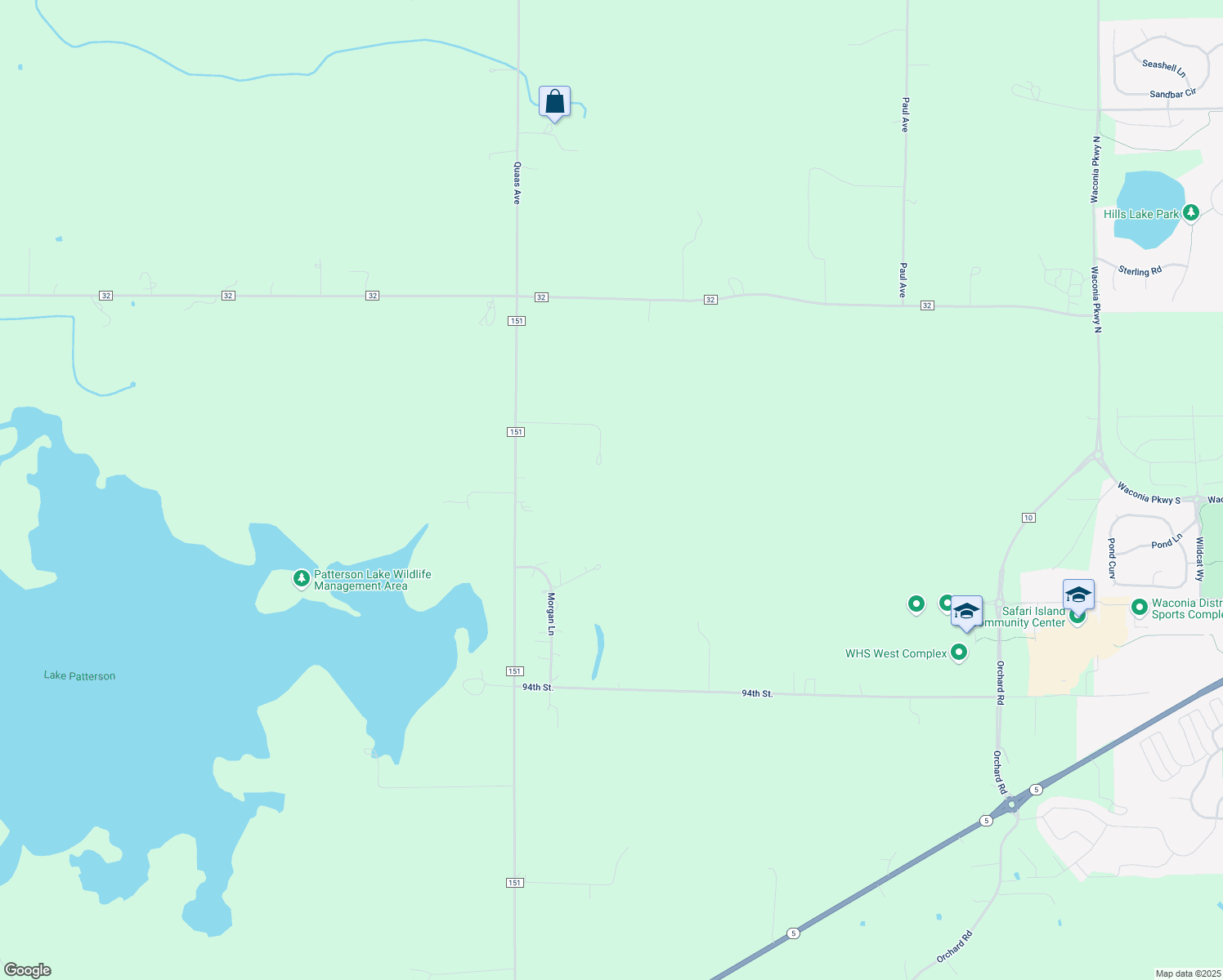 map of restaurants, bars, coffee shops, grocery stores, and more near 8955 Appaloosa Circle in Cologne