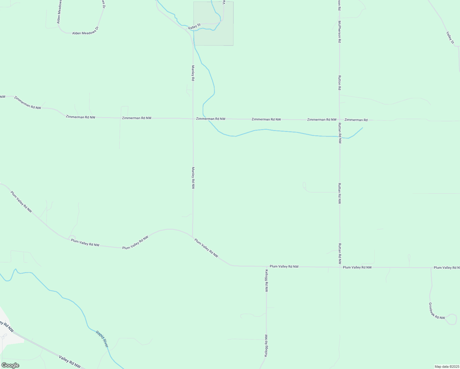 map of restaurants, bars, coffee shops, grocery stores, and more near 9136-9310 Manley Road Northwest in Alden
