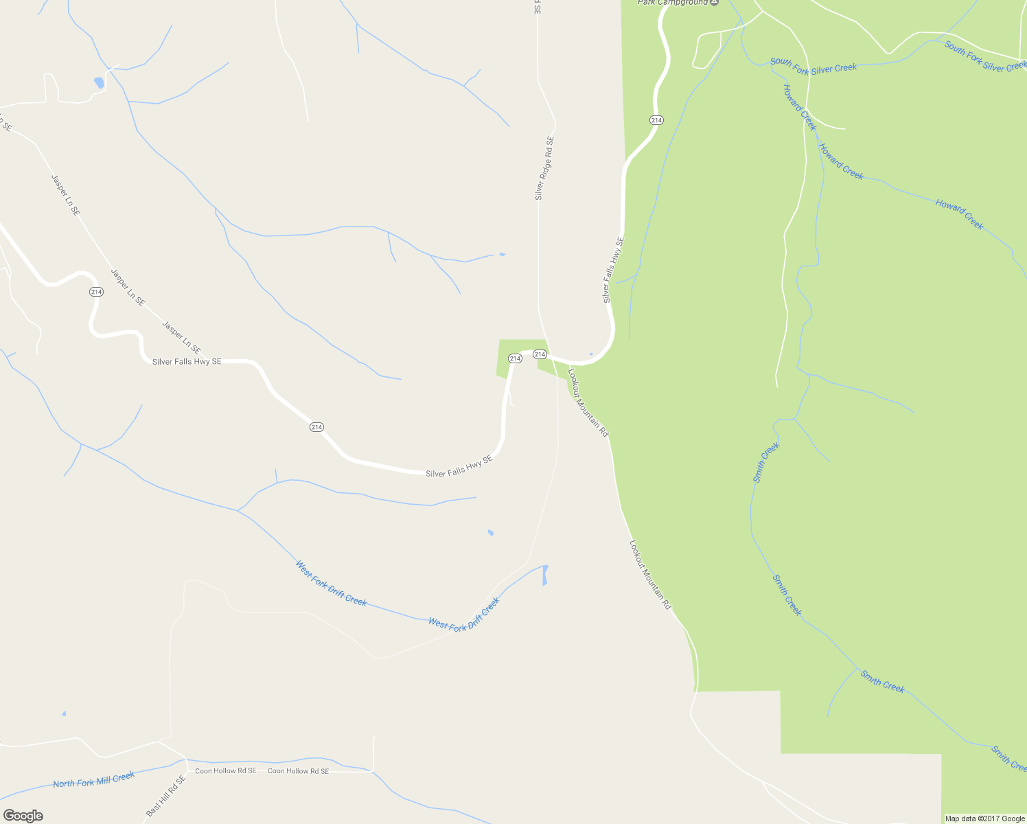 map of restaurants, bars, coffee shops, grocery stores, and more near 19436 Neal Road Southeast in Sublimity