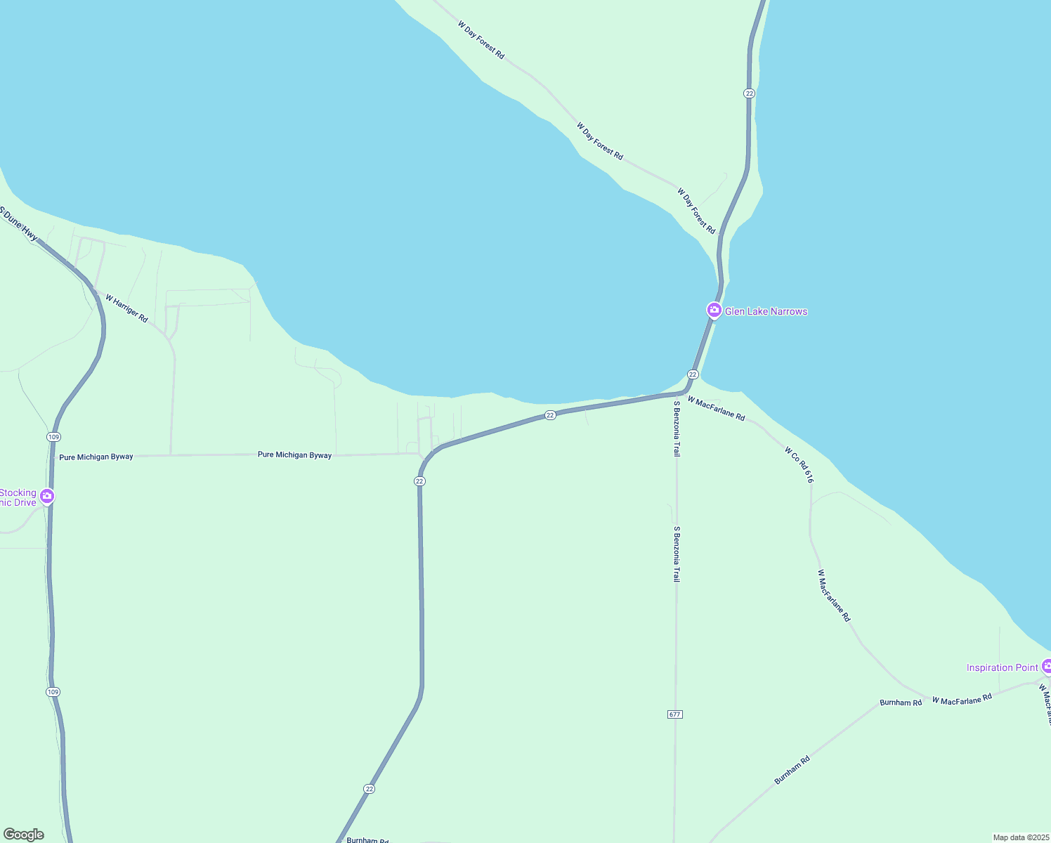 map of restaurants, bars, coffee shops, grocery stores, and more near 7111 West Glenmere Road in Empire