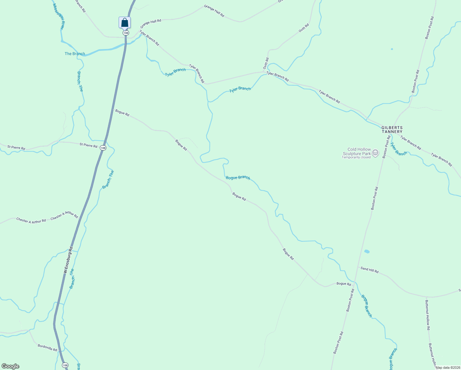 map of restaurants, bars, coffee shops, grocery stores, and more near 963 Bogue Road in Enosburg