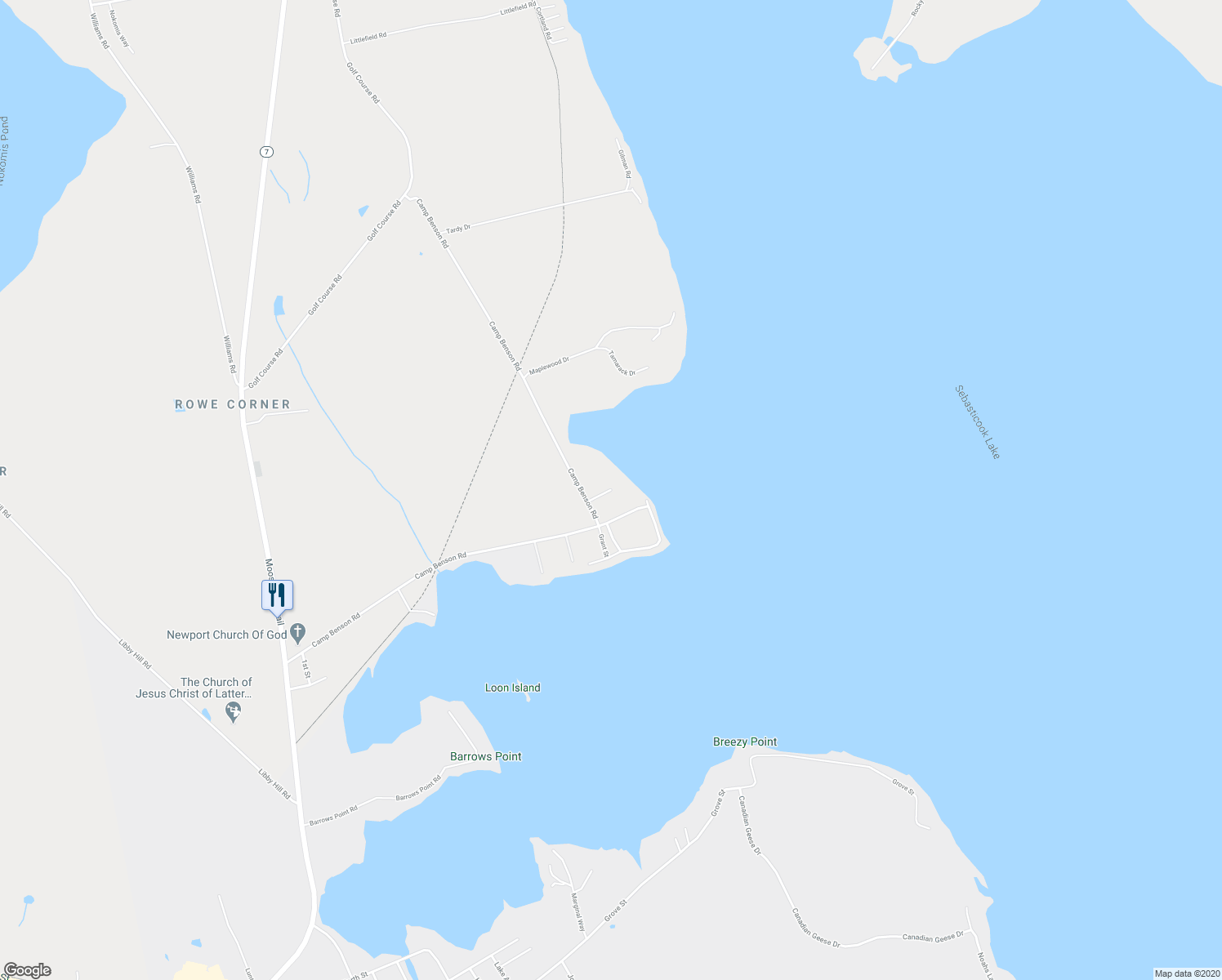 map of restaurants, bars, coffee shops, grocery stores, and more near 29 Sherman Street in Newport