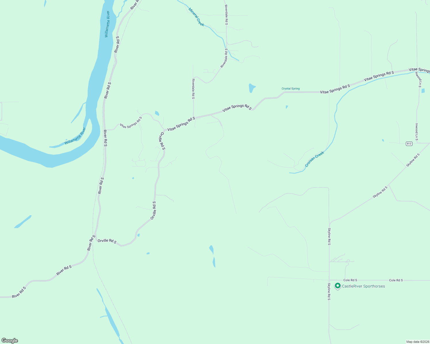 map of restaurants, bars, coffee shops, grocery stores, and more near 6637 River Springs Drive South in Salem