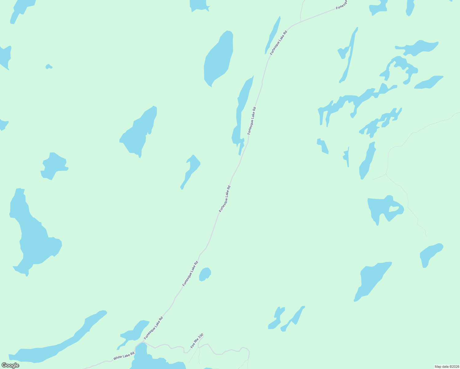 map of restaurants, bars, coffee shops, grocery stores, and more near Fortesque Lake Road in Gooderham