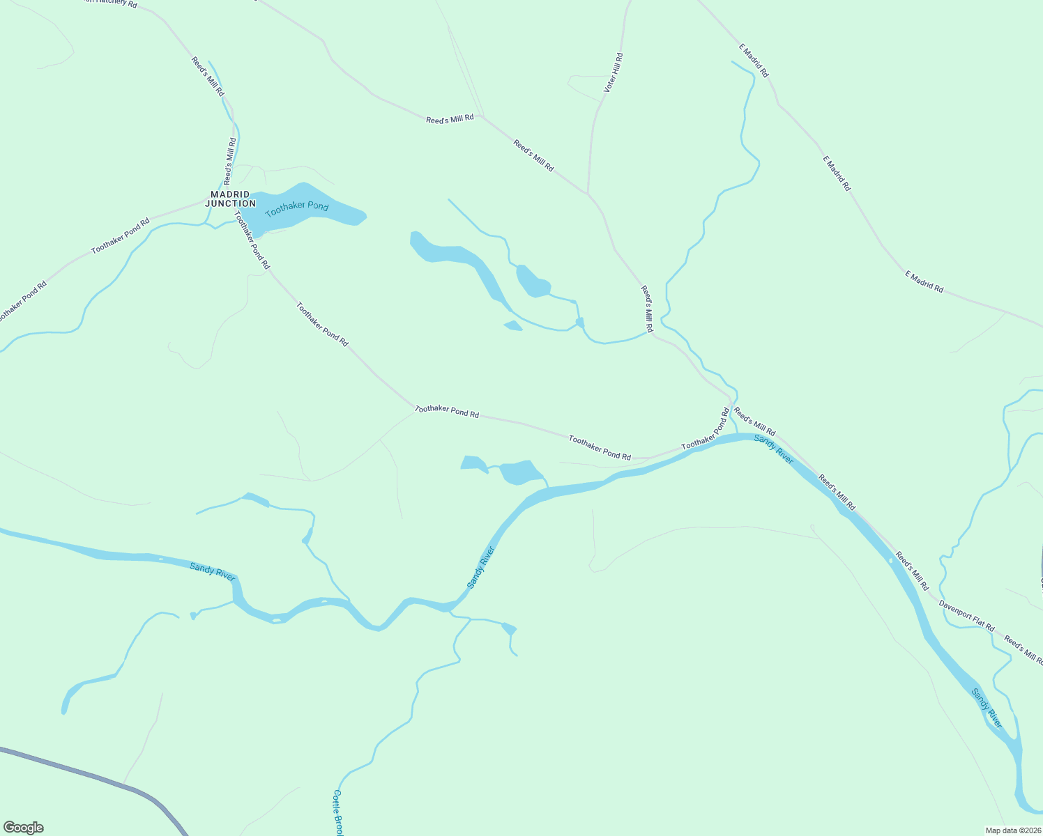 map of restaurants, bars, coffee shops, grocery stores, and more near 77 Toothaker Pond Road in Phillips