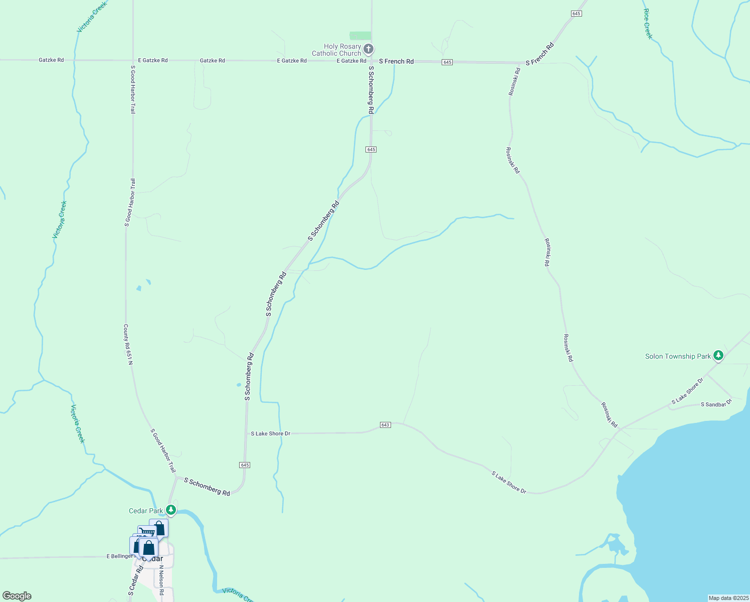 map of restaurants, bars, coffee shops, grocery stores, and more near in Cedar