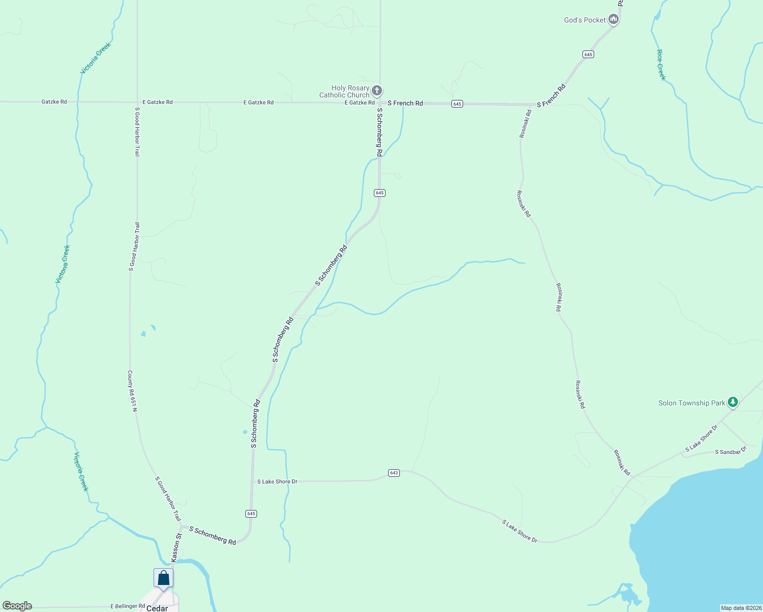 map of restaurants, bars, coffee shops, grocery stores, and more near in Cedar