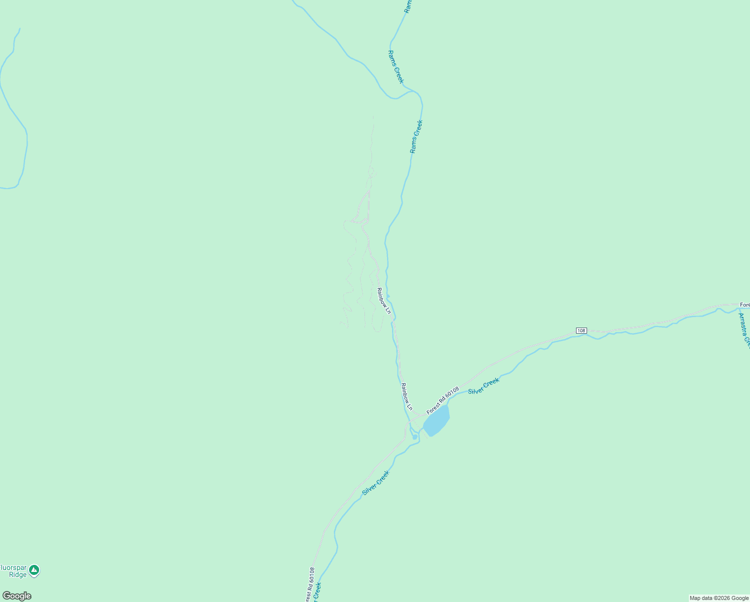 map of restaurants, bars, coffee shops, grocery stores, and more near Rainbow Lane in Challis
