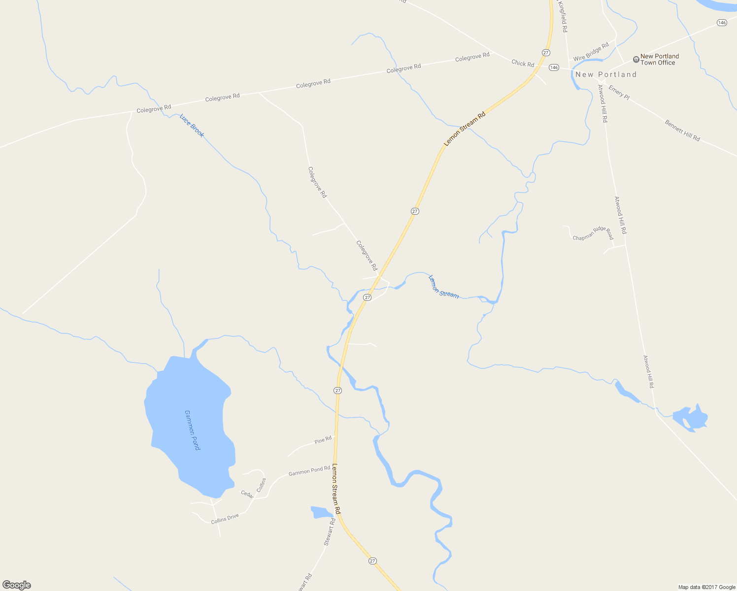 map of restaurants, bars, coffee shops, grocery stores, and more near 312 Lemon Stream Road in New Portland