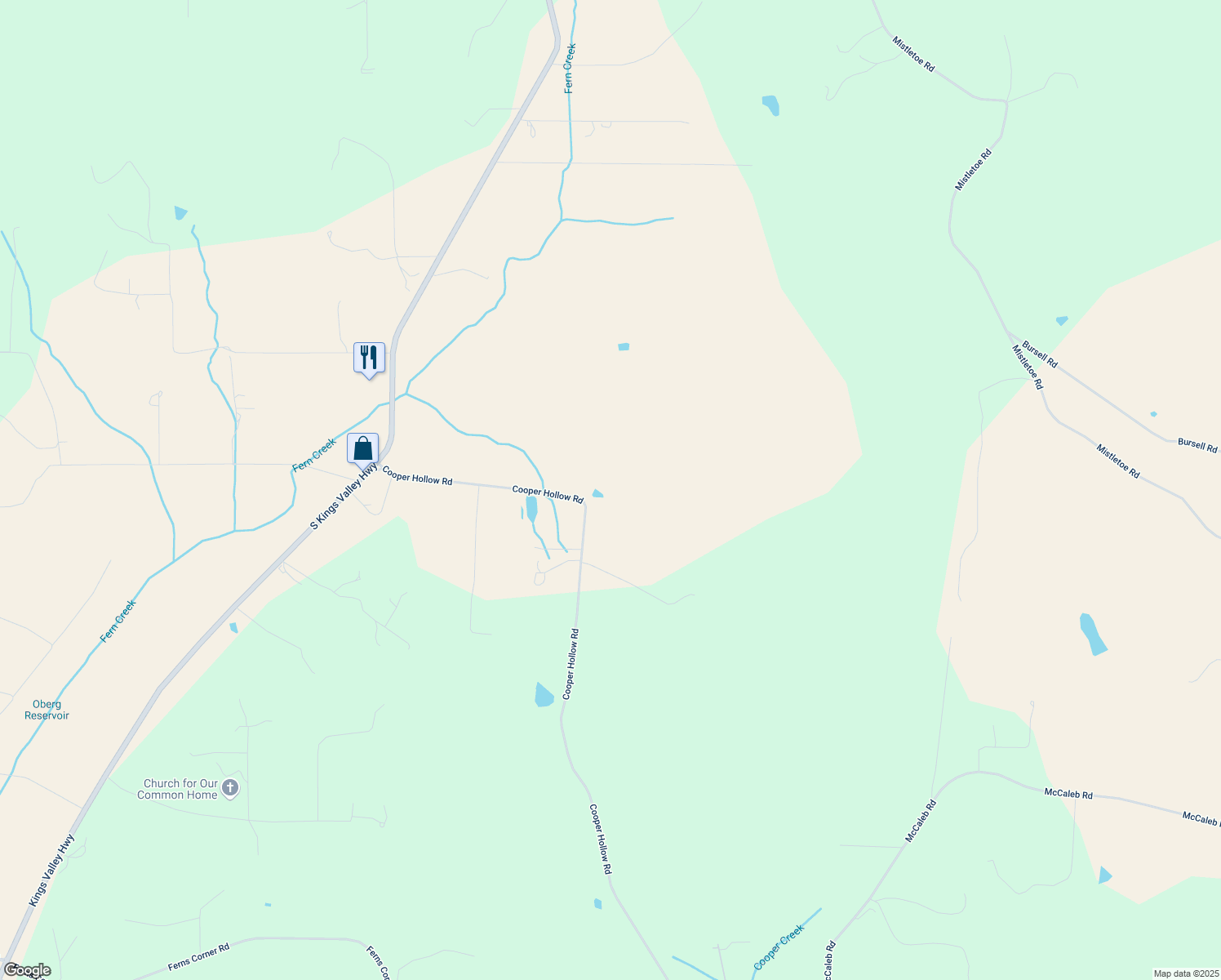 map of restaurants, bars, coffee shops, grocery stores, and more near 4380 Cooper Hollow Road in Dallas