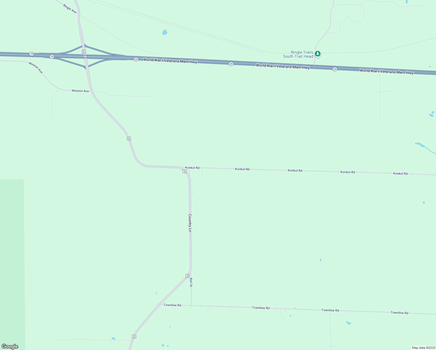 map of restaurants, bars, coffee shops, grocery stores, and more near R17181 Konkol Road in Hatley
