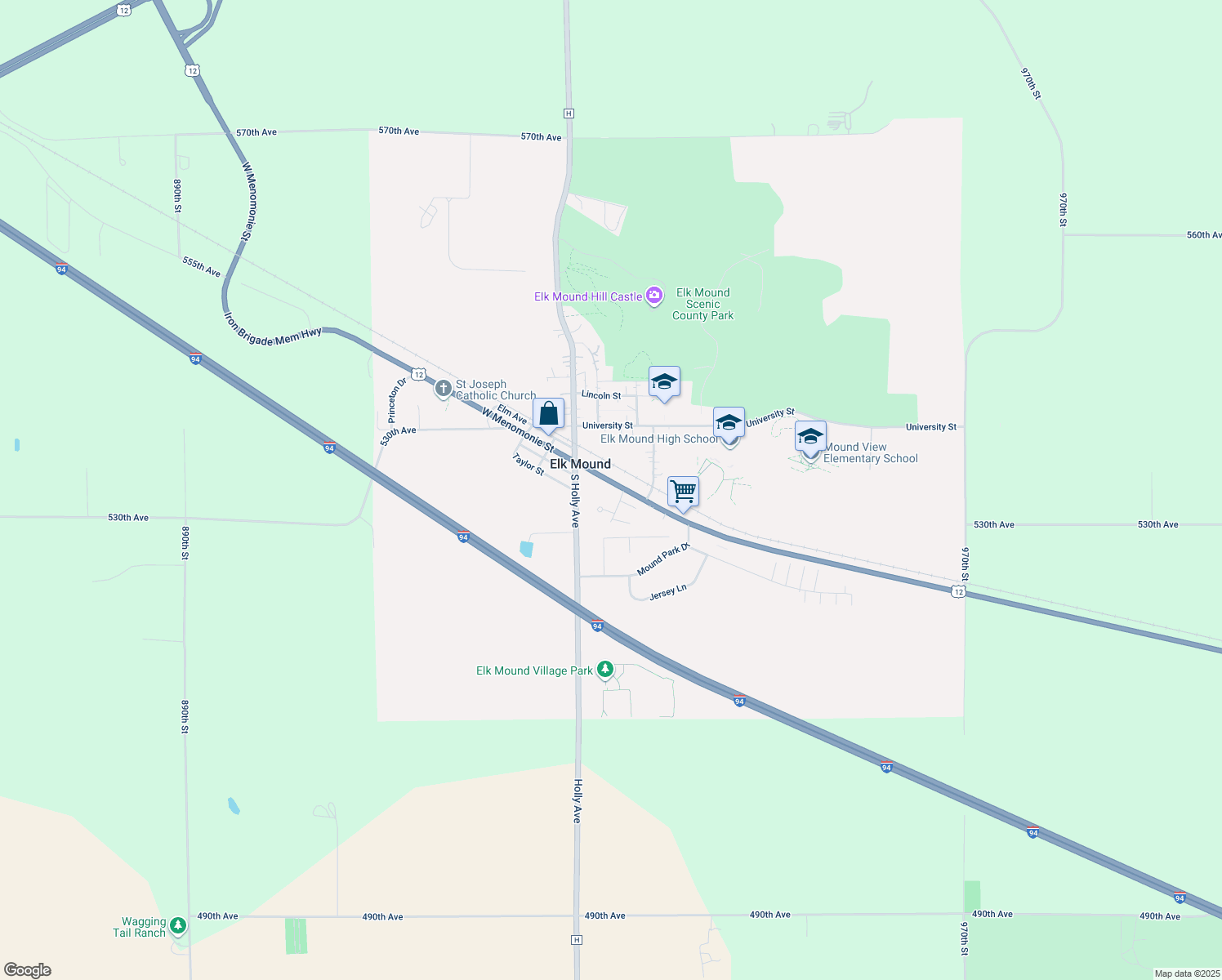 West Menomonie Street, Elk Mound WI Walk Score