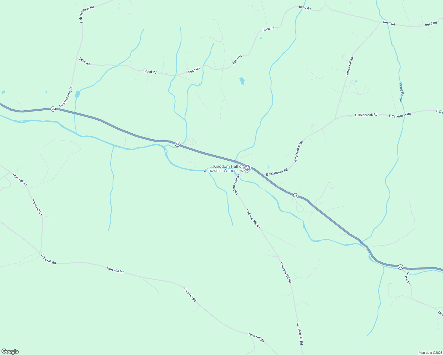 map of restaurants, bars, coffee shops, grocery stores, and more near 30 Carleton Hill Road in Colebrook