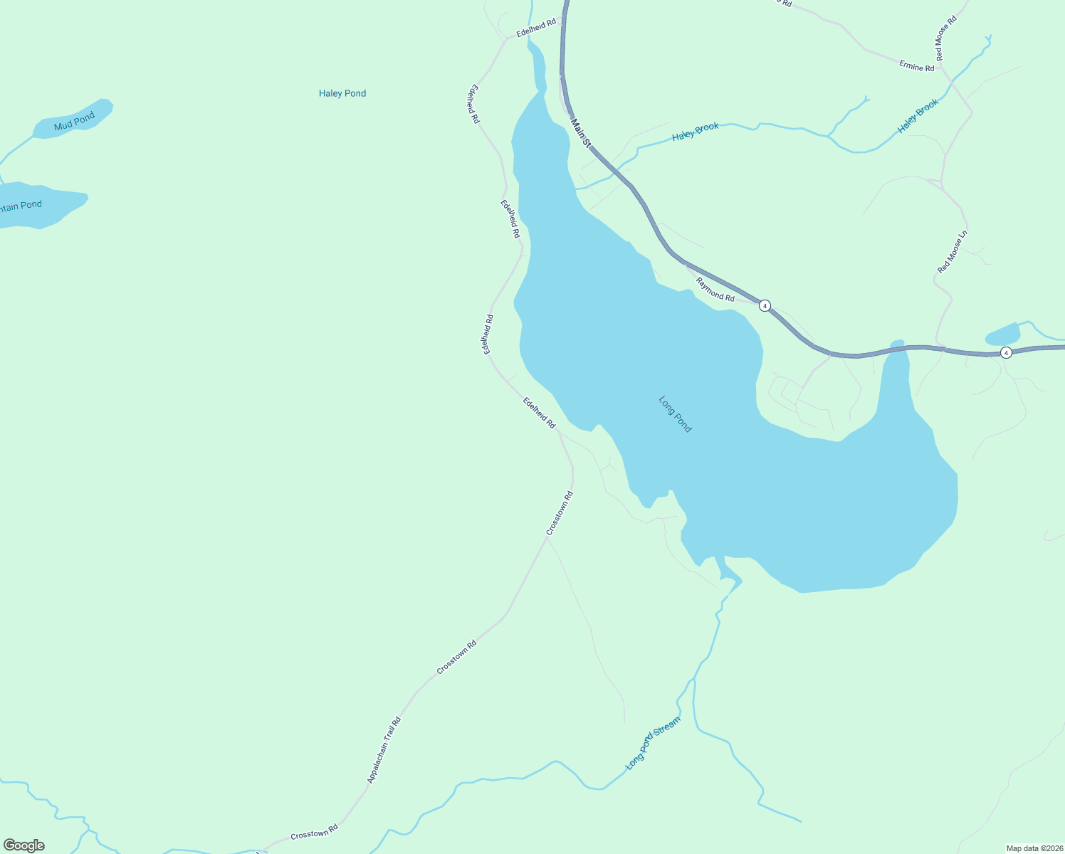map of restaurants, bars, coffee shops, grocery stores, and more near Edelheid Road in Rangeley