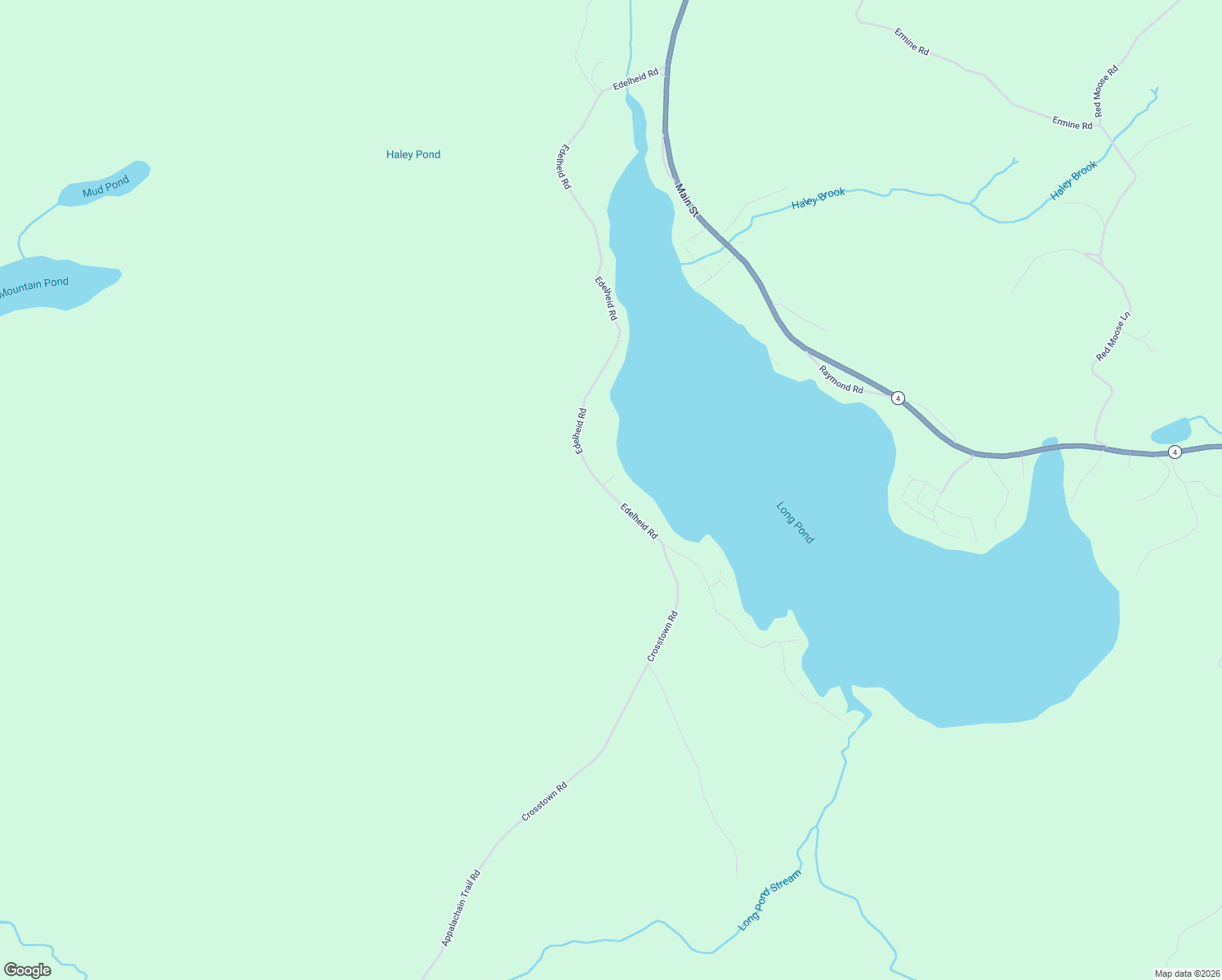 map of restaurants, bars, coffee shops, grocery stores, and more near Edelheid Road in Rangeley