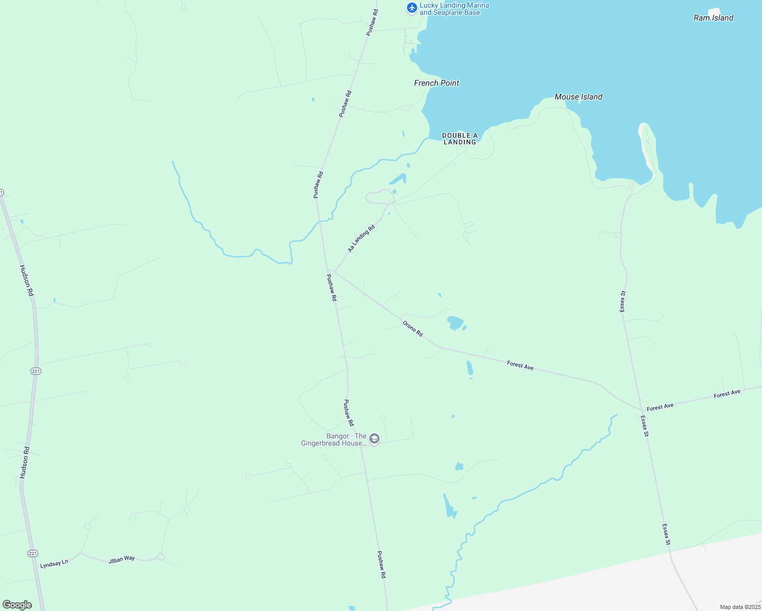 map of restaurants, bars, coffee shops, grocery stores, and more near 1026 Orono Road in Glenburn