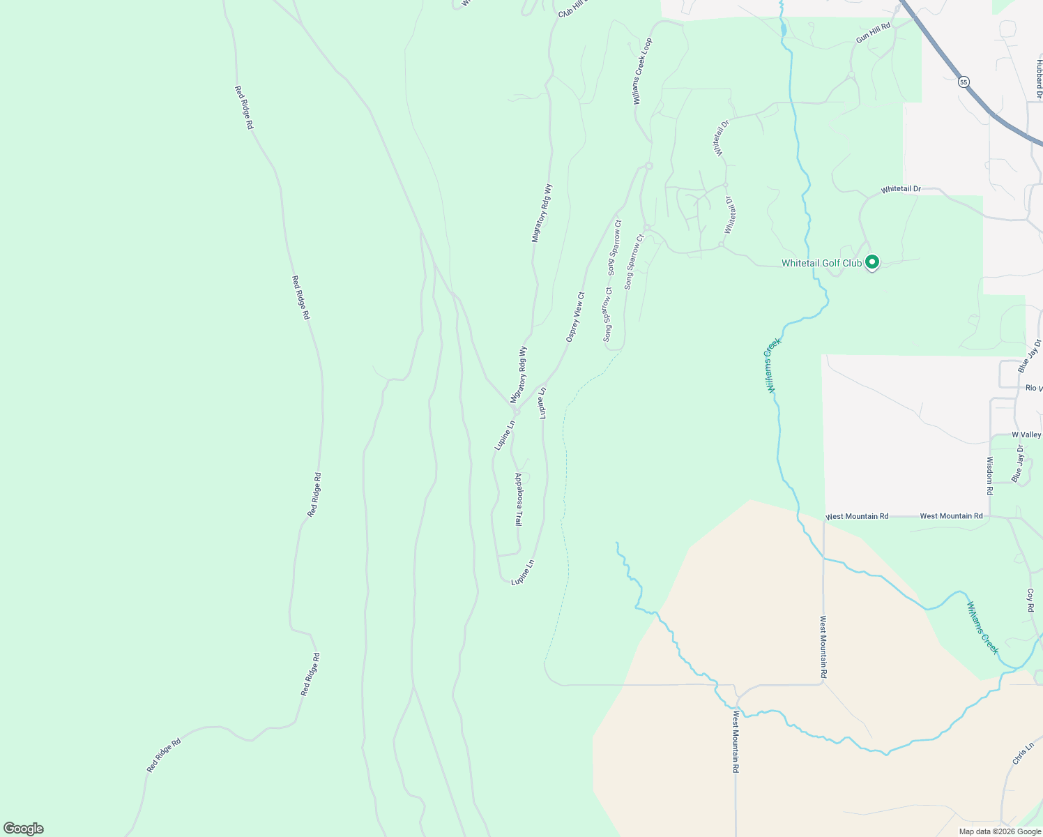 map of restaurants, bars, coffee shops, grocery stores, and more near 555 Lupine Lane in McCall