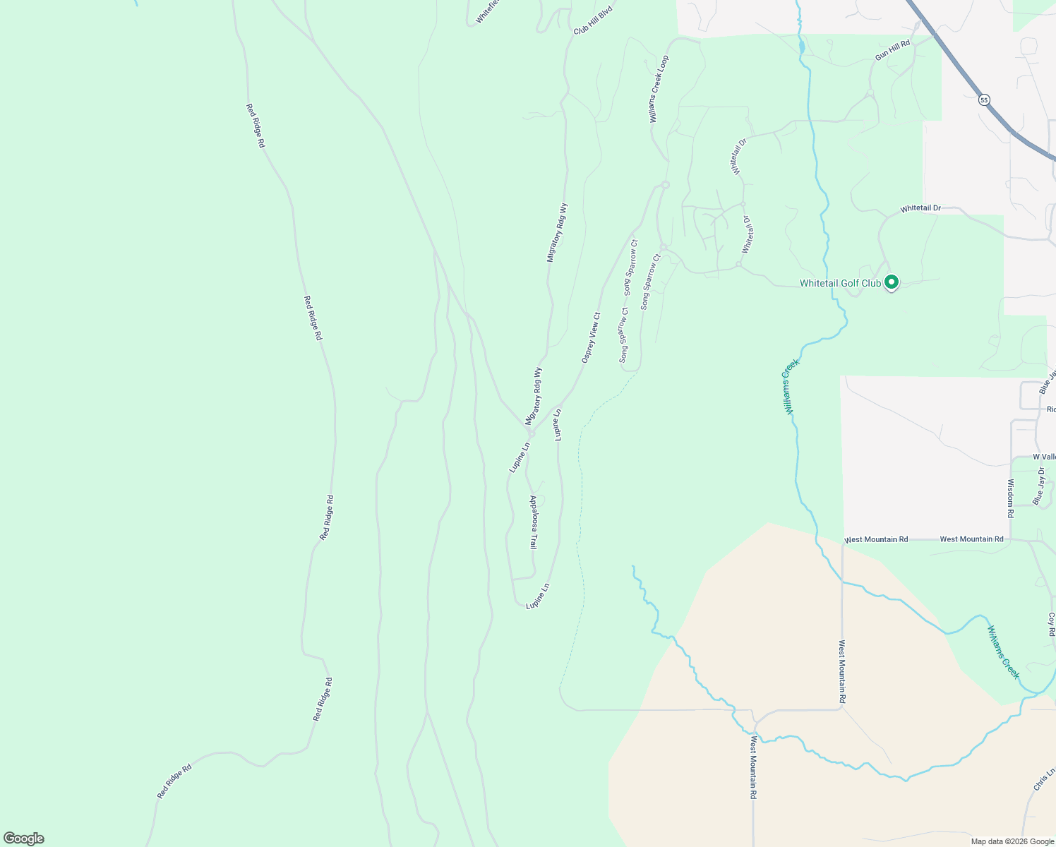 map of restaurants, bars, coffee shops, grocery stores, and more near 555 Lupine Lane in McCall