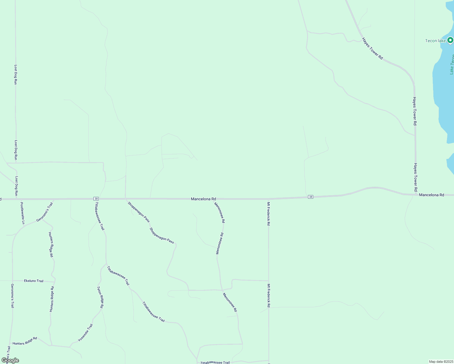 map of restaurants, bars, coffee shops, grocery stores, and more near 6201-6297 Mancelona Road in Gaylord