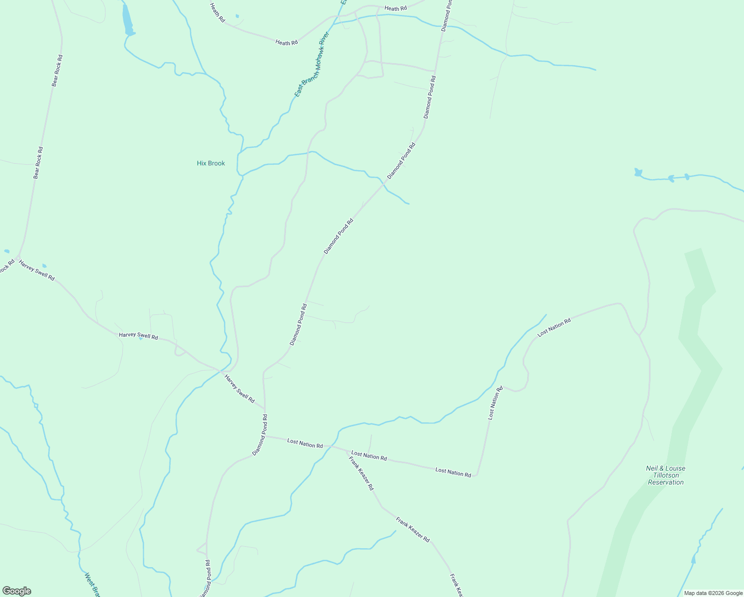 map of restaurants, bars, coffee shops, grocery stores, and more near 70 Holt's Avenue in Colebrook