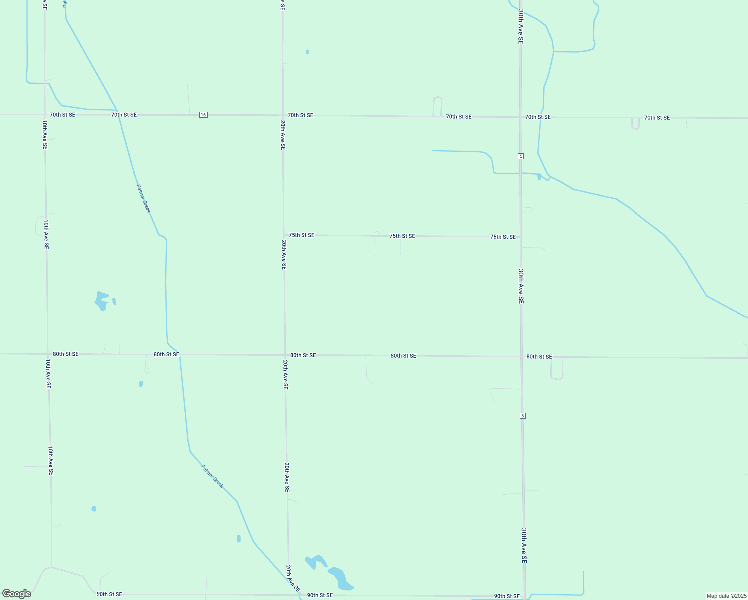 map of restaurants, bars, coffee shops, grocery stores, and more near 2050 75th Street Southeast in Maynard
