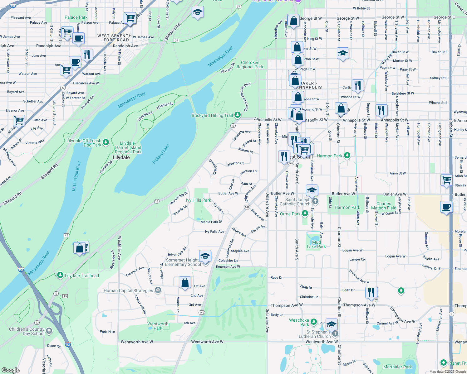 1054 View Lane, Mendota Heights MN Walk Score