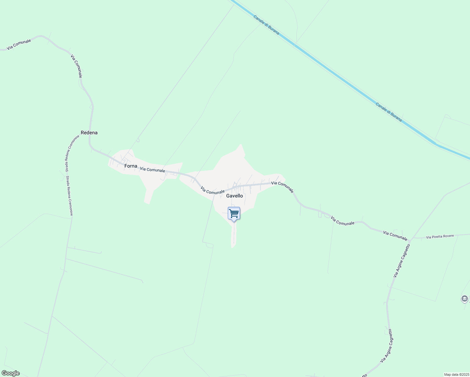 map of restaurants, bars, coffee shops, grocery stores, and more near 143 Via Comunale in Gavello