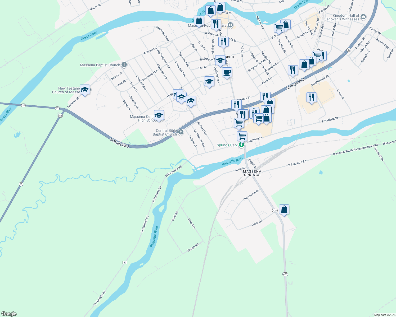 121 West Hatfield Street, Massena NY Walk Score