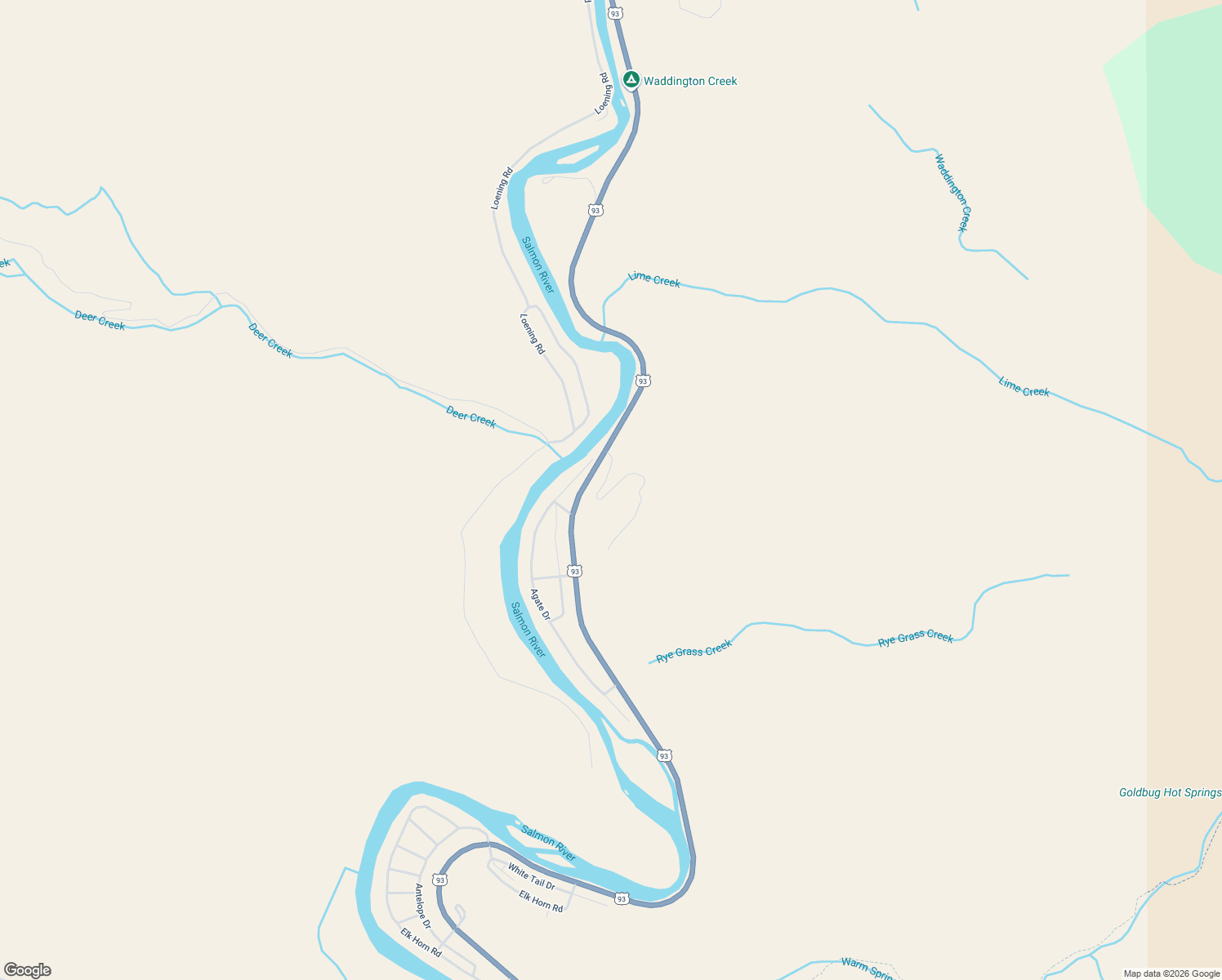 map of restaurants, bars, coffee shops, grocery stores, and more near Galena Grade Road in Lemhi County