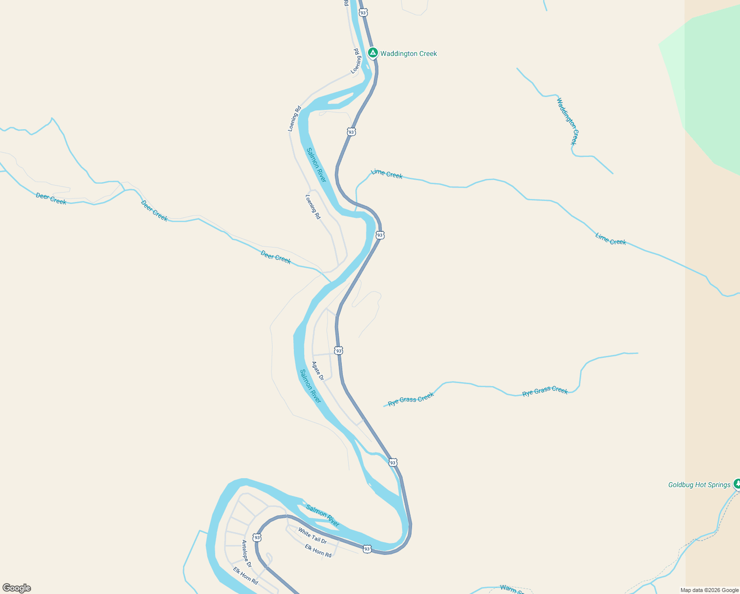 map of restaurants, bars, coffee shops, grocery stores, and more near 202 Cinnabar Circle in Salmon