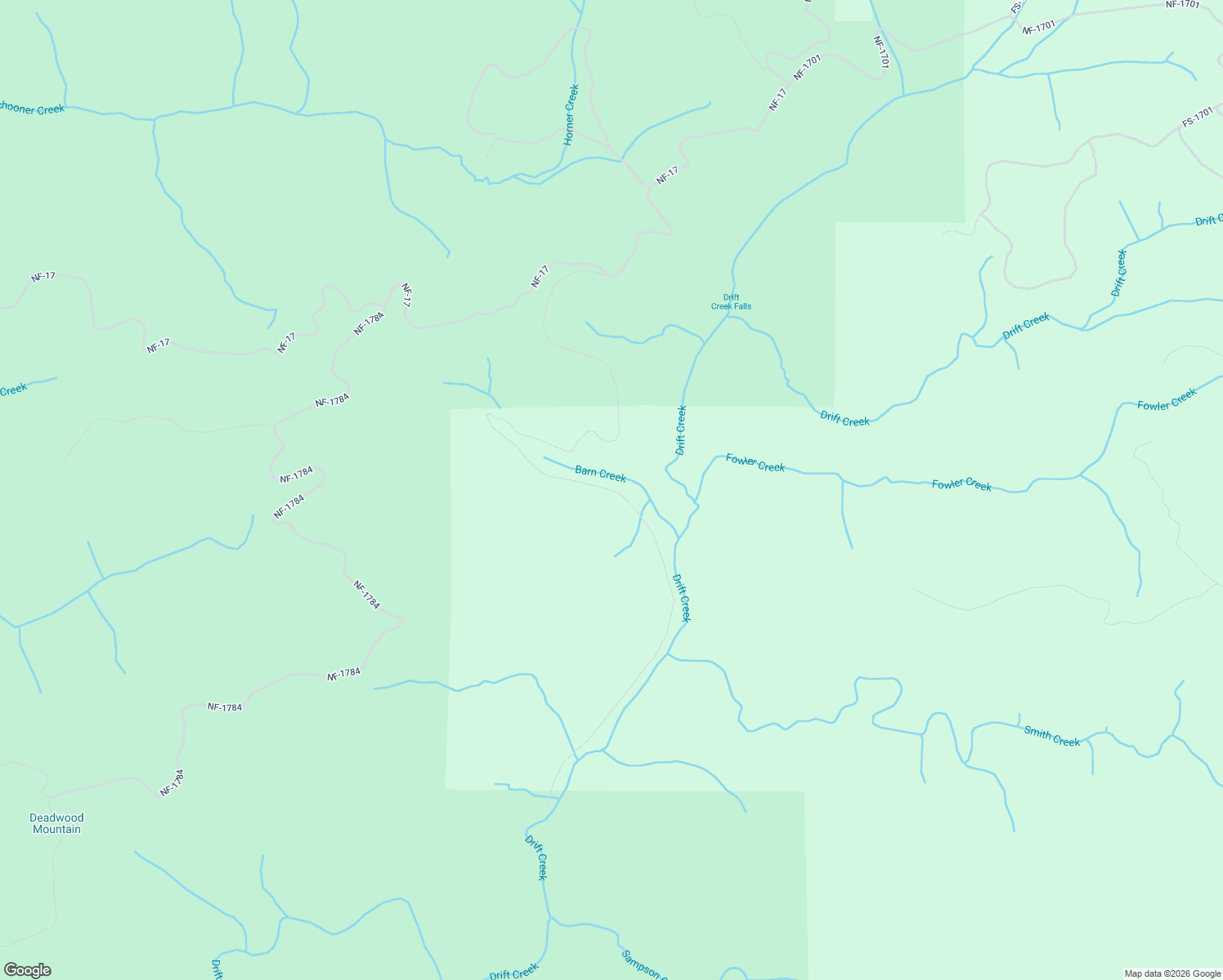 map of restaurants, bars, coffee shops, grocery stores, and more near BLM Road 1770 in Otis
